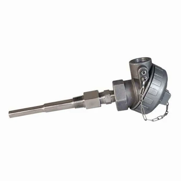 Digi-Sense Sonda termopar industrial, tipo J, sin conexión a tierra, 6" L, 3/4" NPT