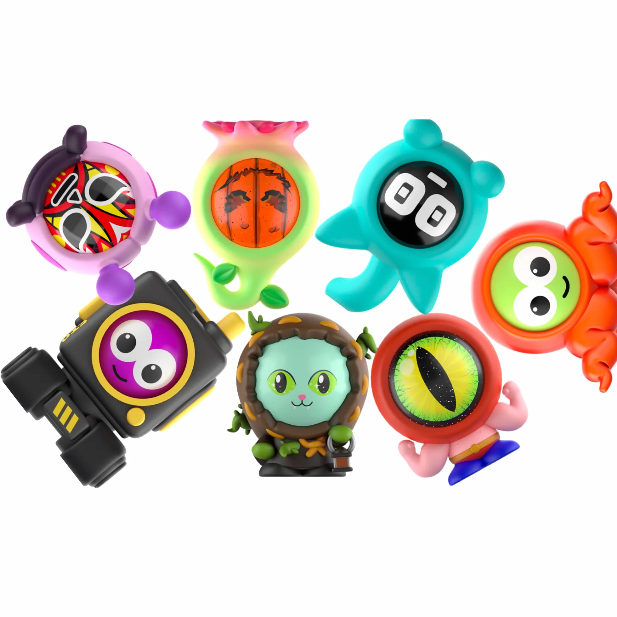 Freak Marbles Bolsa de Malla Canicas Monstruosas 3 Diseños Juego Colección Niños 4+