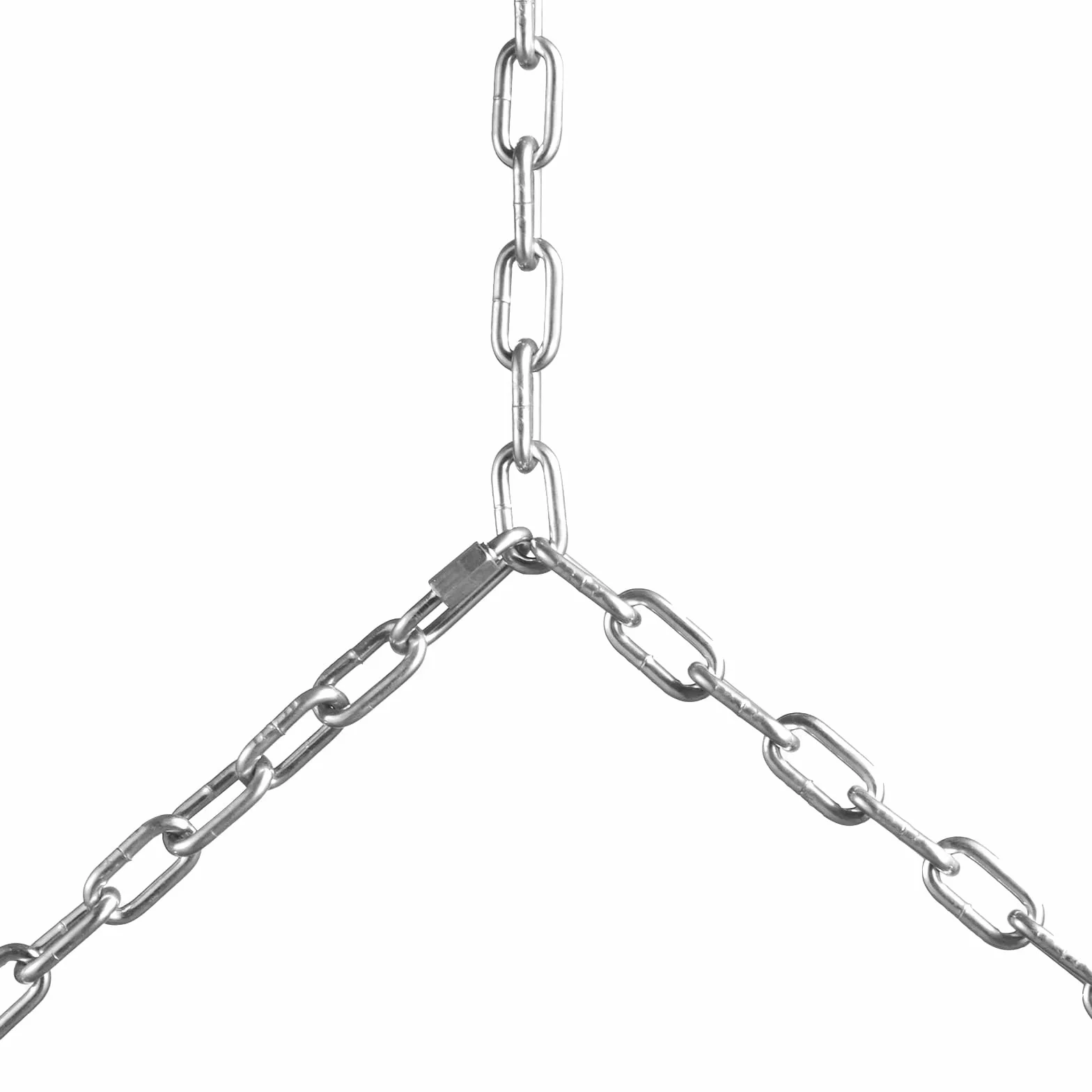 VEVOR Cadena de Eslabones de Acero al Carbono Galvanizado 3,5mm x 10,05m Cadena Helicoidal de Servicio Pesado Capacidad de Carga de 158kg Dos Conectores Rápidos Cadena para Remolcar, Colgar, Acampar