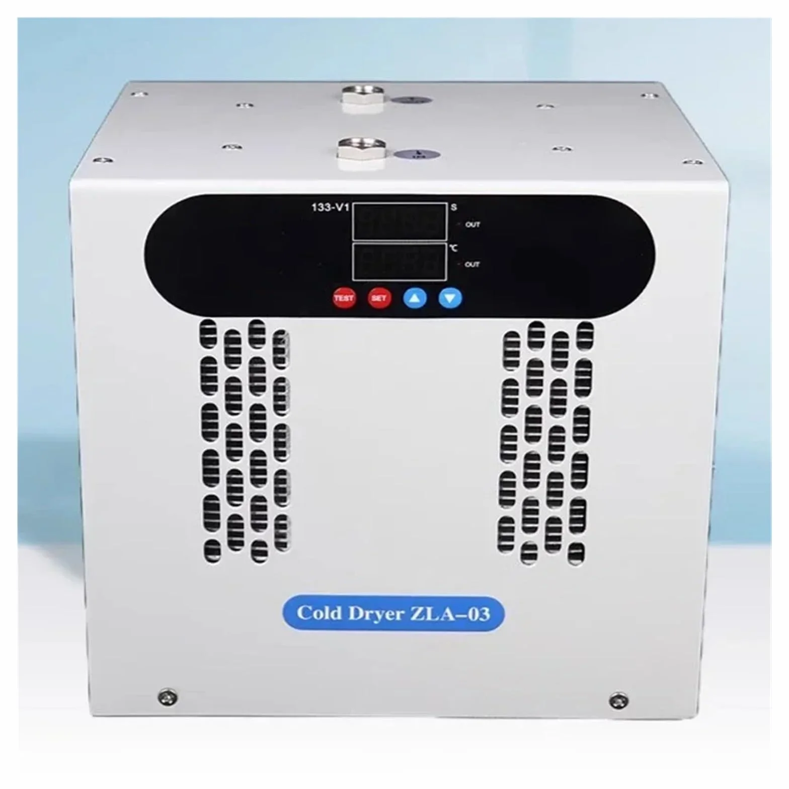 Secador de Aire frío de 200 l/min con Condensador electrónico, Filtro de extracción de Agua, deshumidificador y secador frigorífico. Amplia compatibilidad