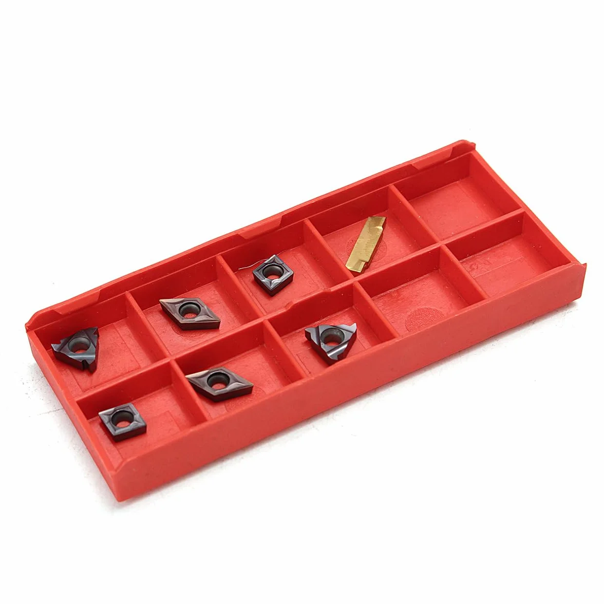 Maizoon Portaherramientas CNC CLCR Juego de 7 barras de mandrinar 10 mm + insertos carburo + llaves DZ17