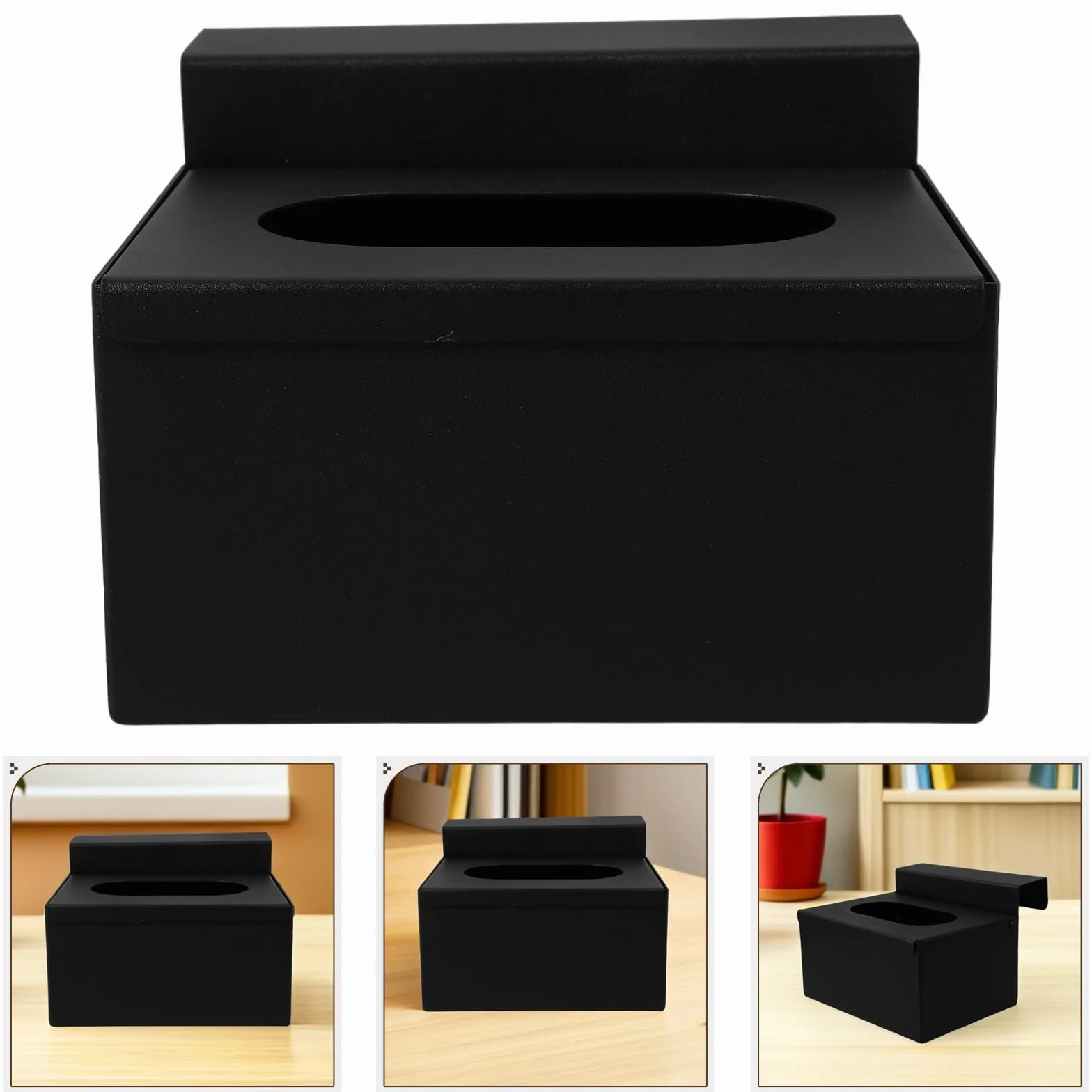 BETOOKY Dispensador Portabilidad Guantes de Acero Inoxidable Negro Transparente para Cocina