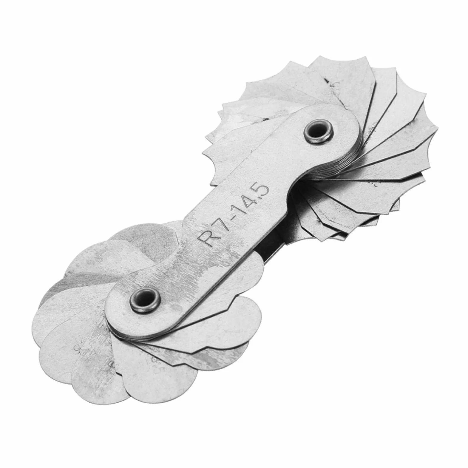 Medidor De Radio Acero Inoxidable Herramienta De Medición Cóncava Convexa R7-14.5MM