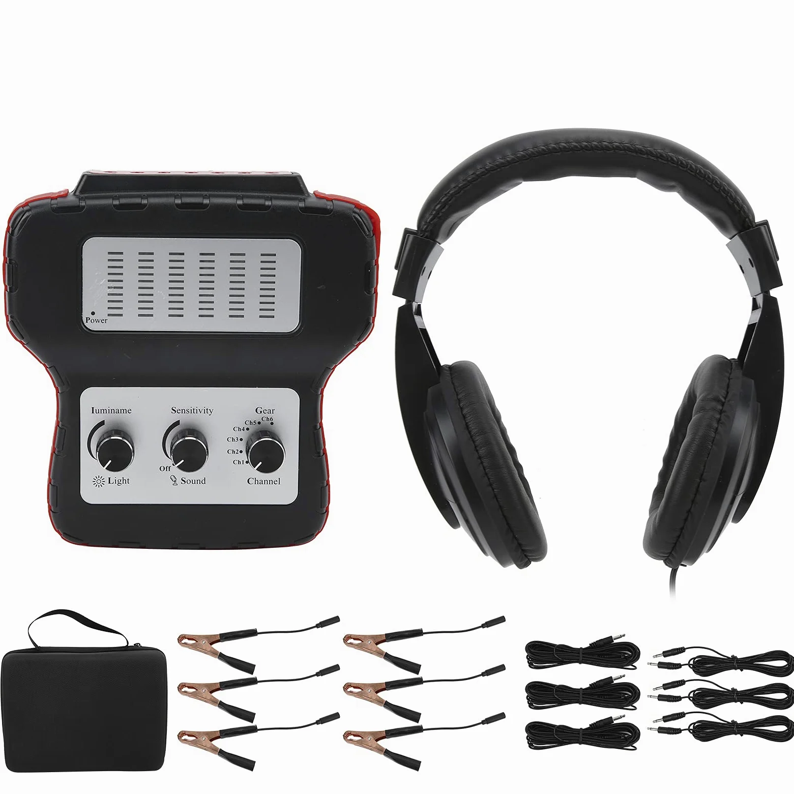 Estetoscopio electrónico para Coche Detector de Sonido anormal de transmisión de chasis de Motor multicanal