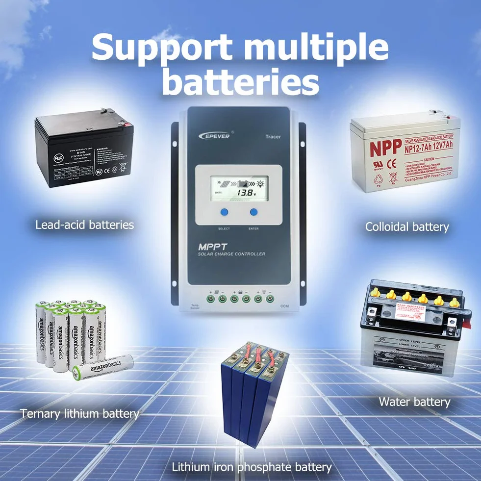 EPEVER® 20A MPPT Controlador de Carga Solar Identificación Automática de 12V/24V con Pantalla LCD para Estaciones Base de Comunicación y Sistemas Domésticos - Tracer 2210AN