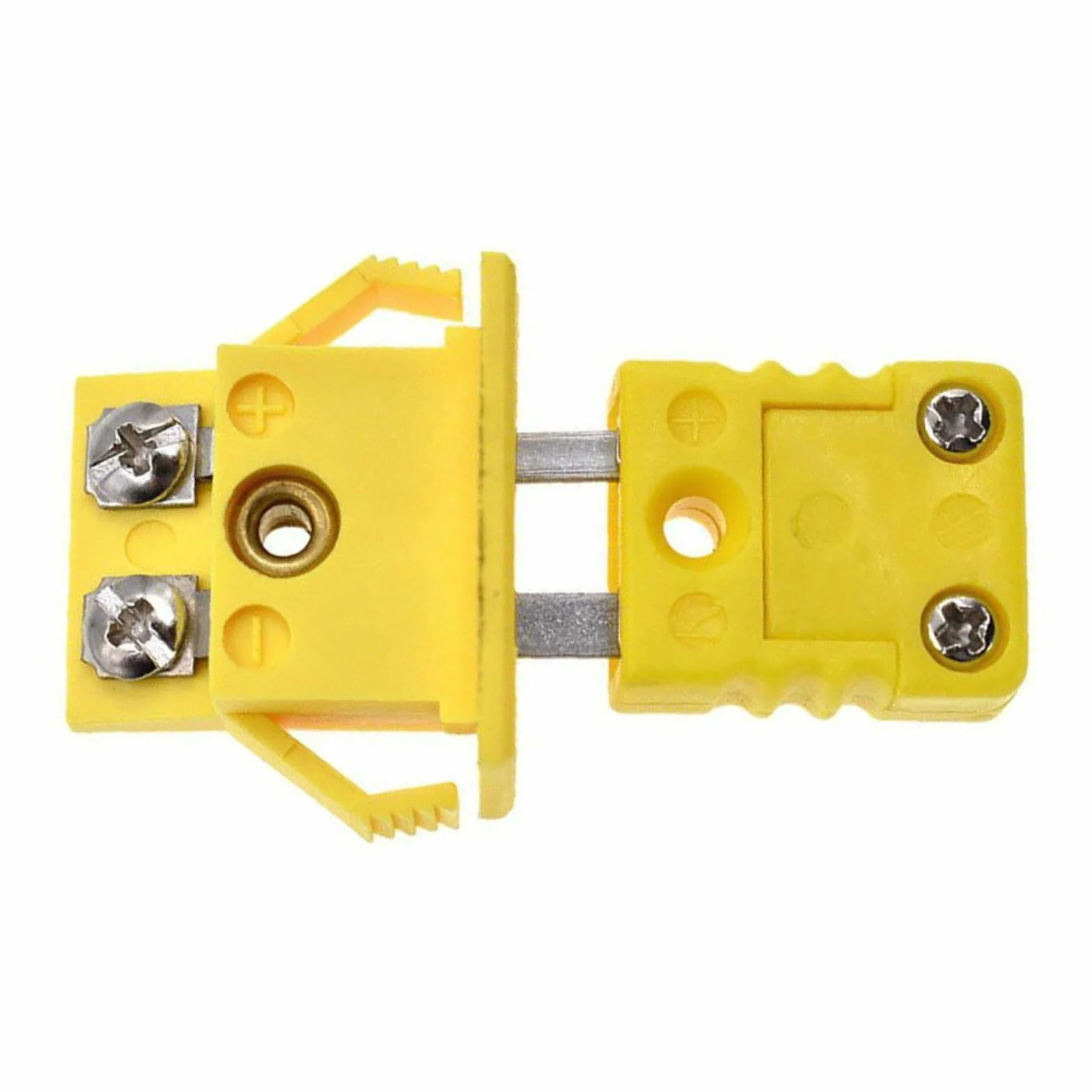 Juego de 4 conectores termopares tipo K miniatura hembra para montaje en panel de aluminio