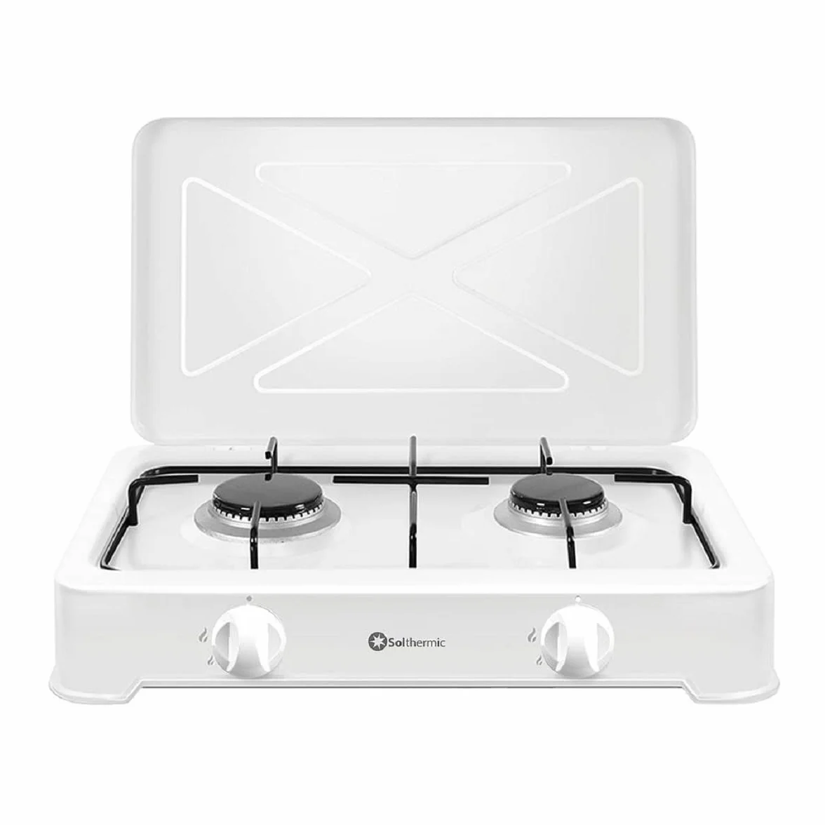 SOLTHERMIC LP200 Kuchenka gazowa 2 palniki biała