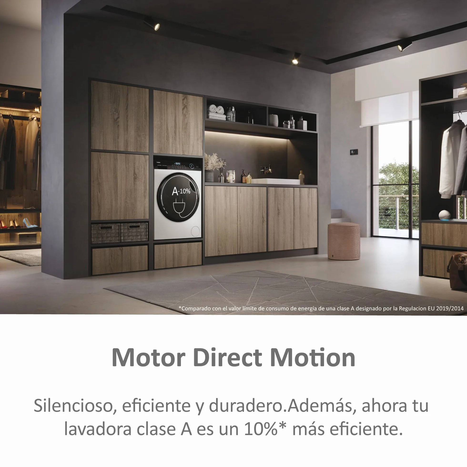 Haier I-Pro Series 5 HW90-B14959EU1IB Lavadora Carga Frontal 9KG 1400 RPM Motor Direct Motion Vapor Blanco