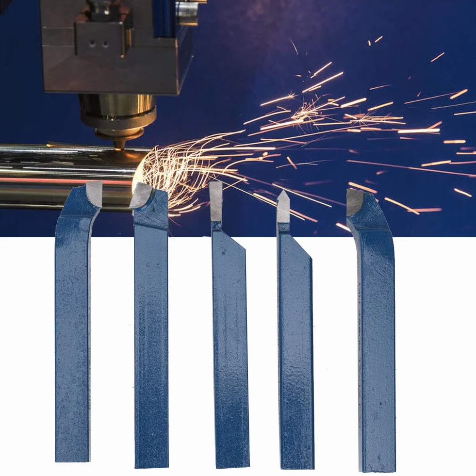 Herramienta de Torneado, Herramienta de Torno de Carburo Profesional, Punta Soldada para Tornos Generales Tornos Semiautomáticos(16 * 16 mm)