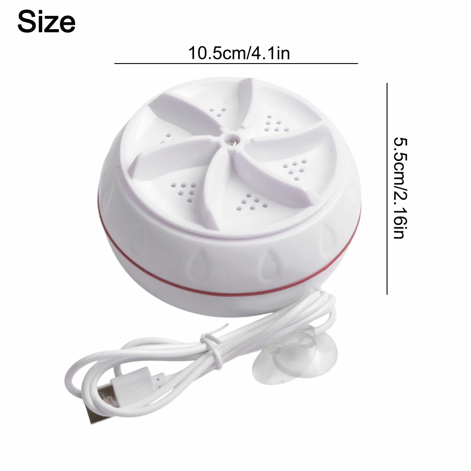 Lavadora portátil de turbina para viajes, mini lavavajillas para calcetines y ropa interior
