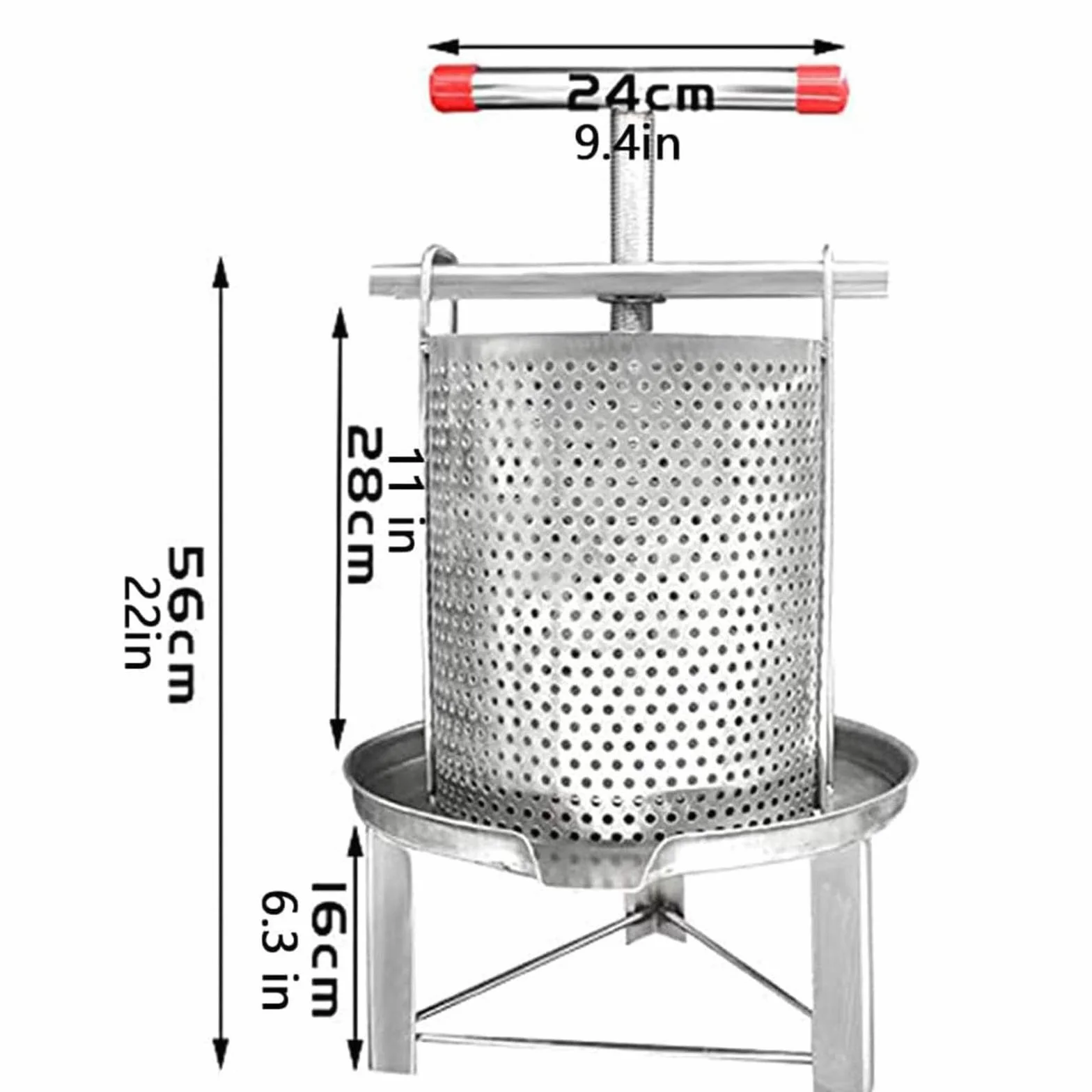 Máquina Extractora De Miel Manual,Extractor De Miel Manual Prensa De Operculos De Miel Fácil Limpieza Para Apicultura KL,A
