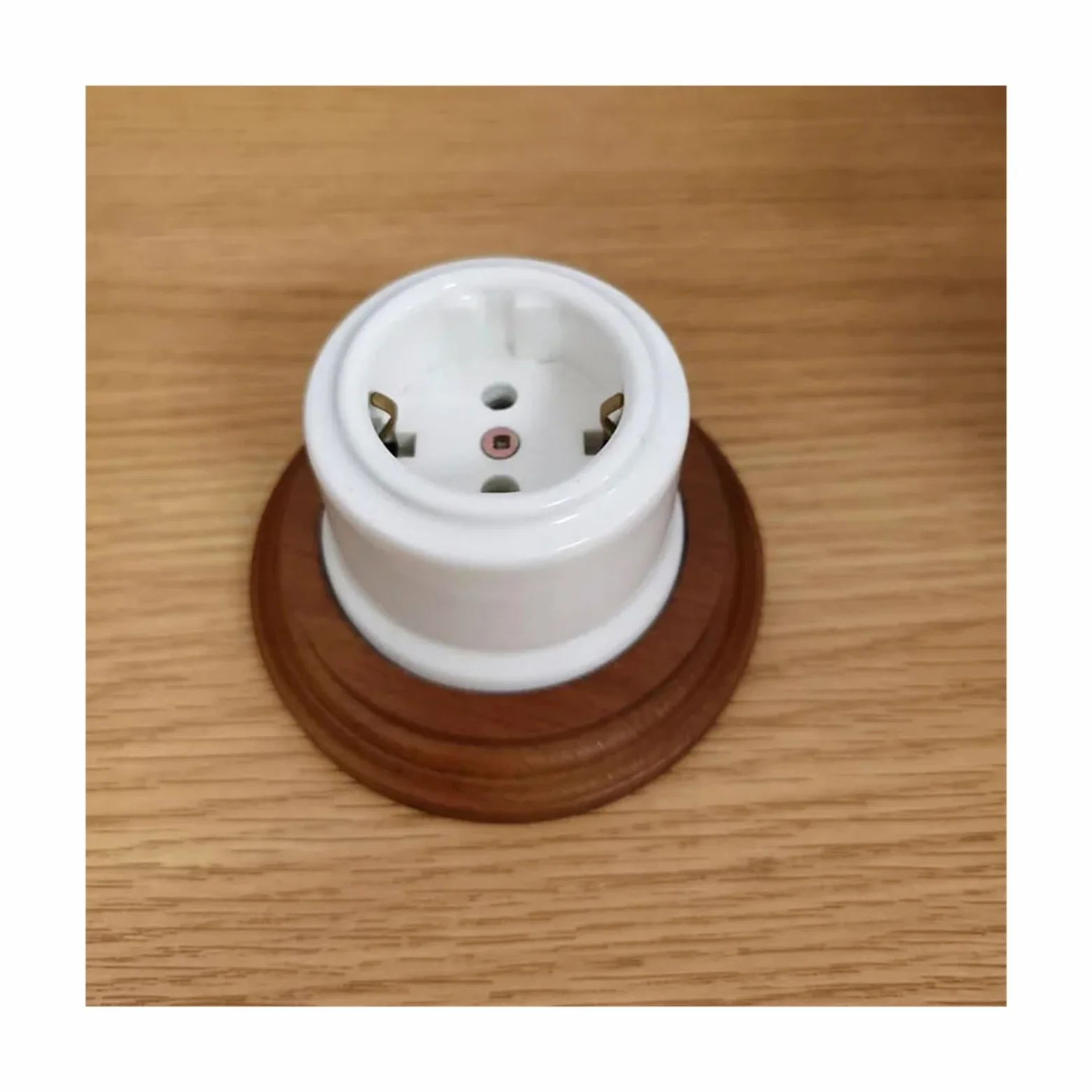 Interruptor giratorio de cerámica for lámpara de pared, perilla de luz, 10 A, 250 V, for decoración del hogar(Black)
