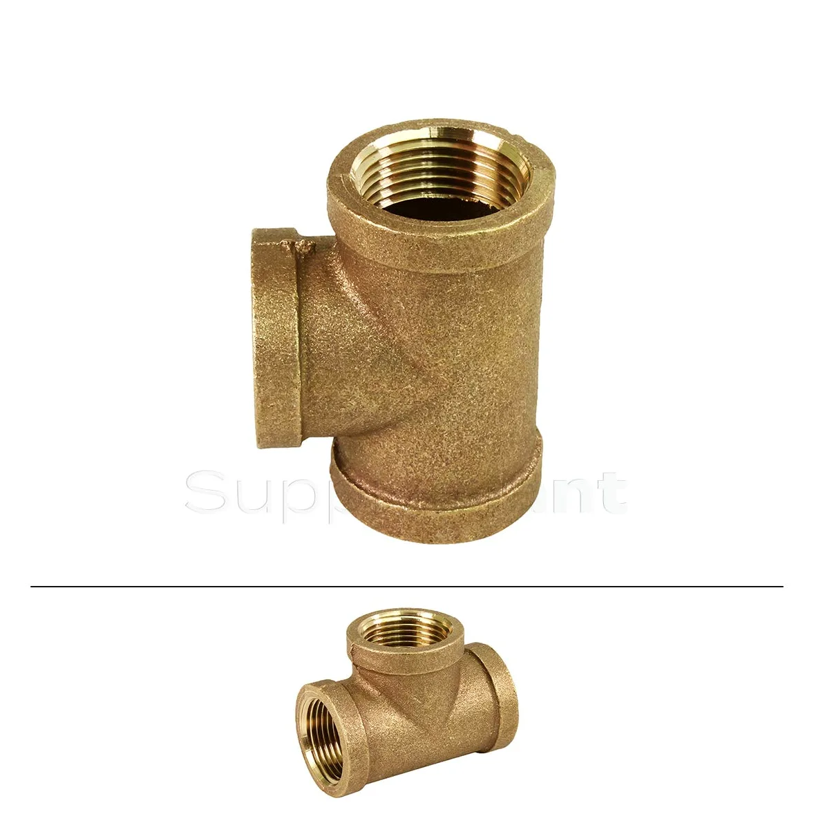 Everflow Supplies BRTE0034-NL 3/4-Inch Brass Tee, Lead Free