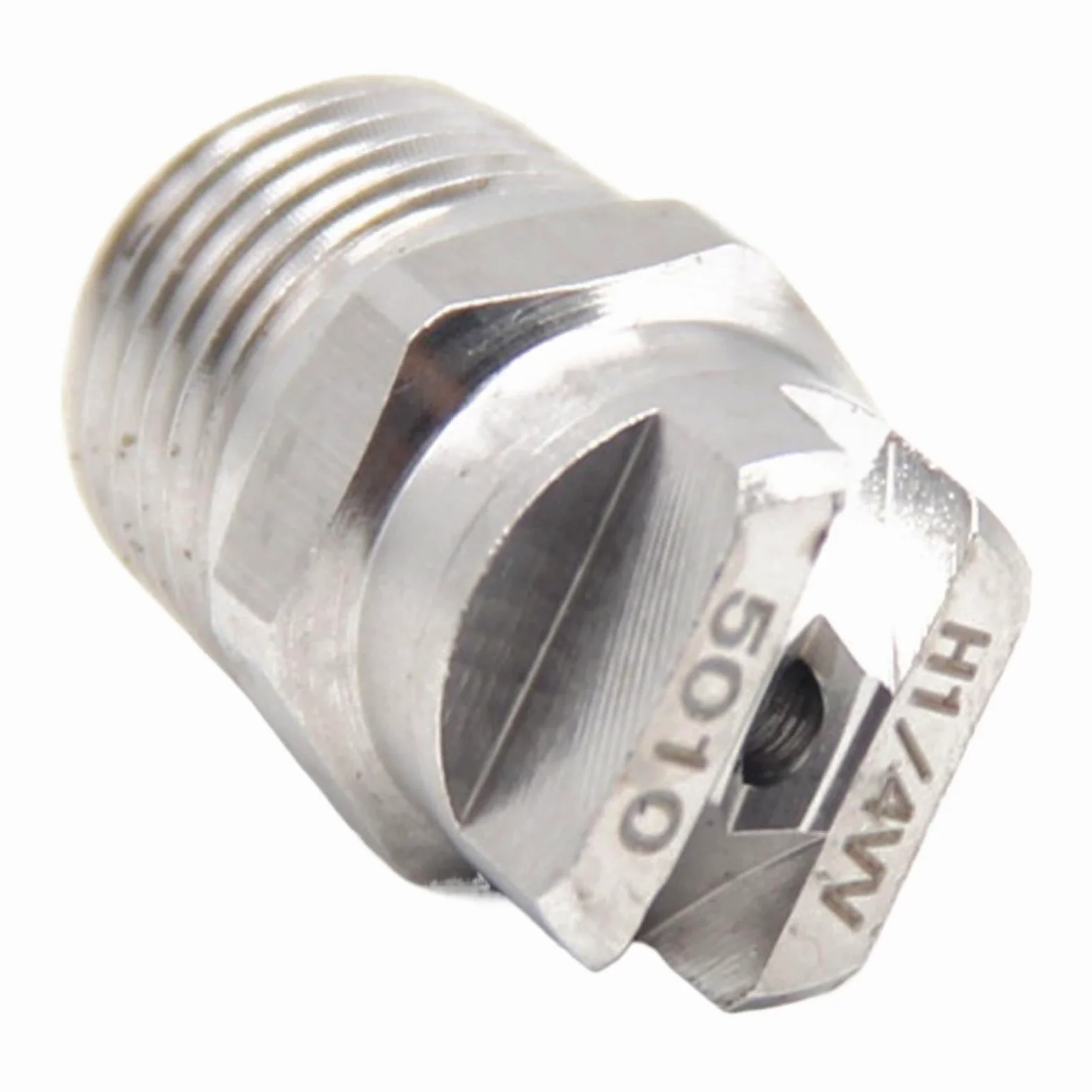 (4 piezas) Boquilla de abanico plano de 1/4" y 50 grados, boquilla industrial for pulverización de productos químicos de lavado a alta presión. Boquillas de abanico plano.(1I4 inch 5010)