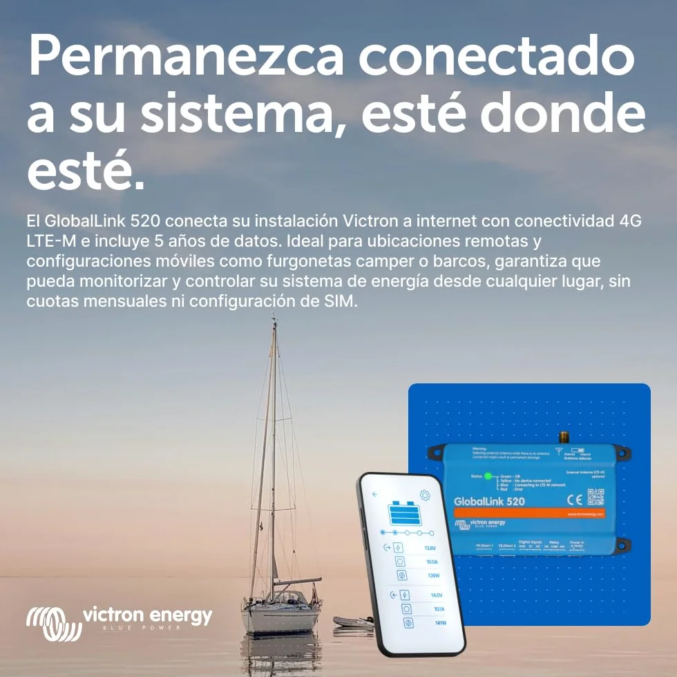 Victron Energy GlobalLink 520 para el Monitoreo y Control del Sistema