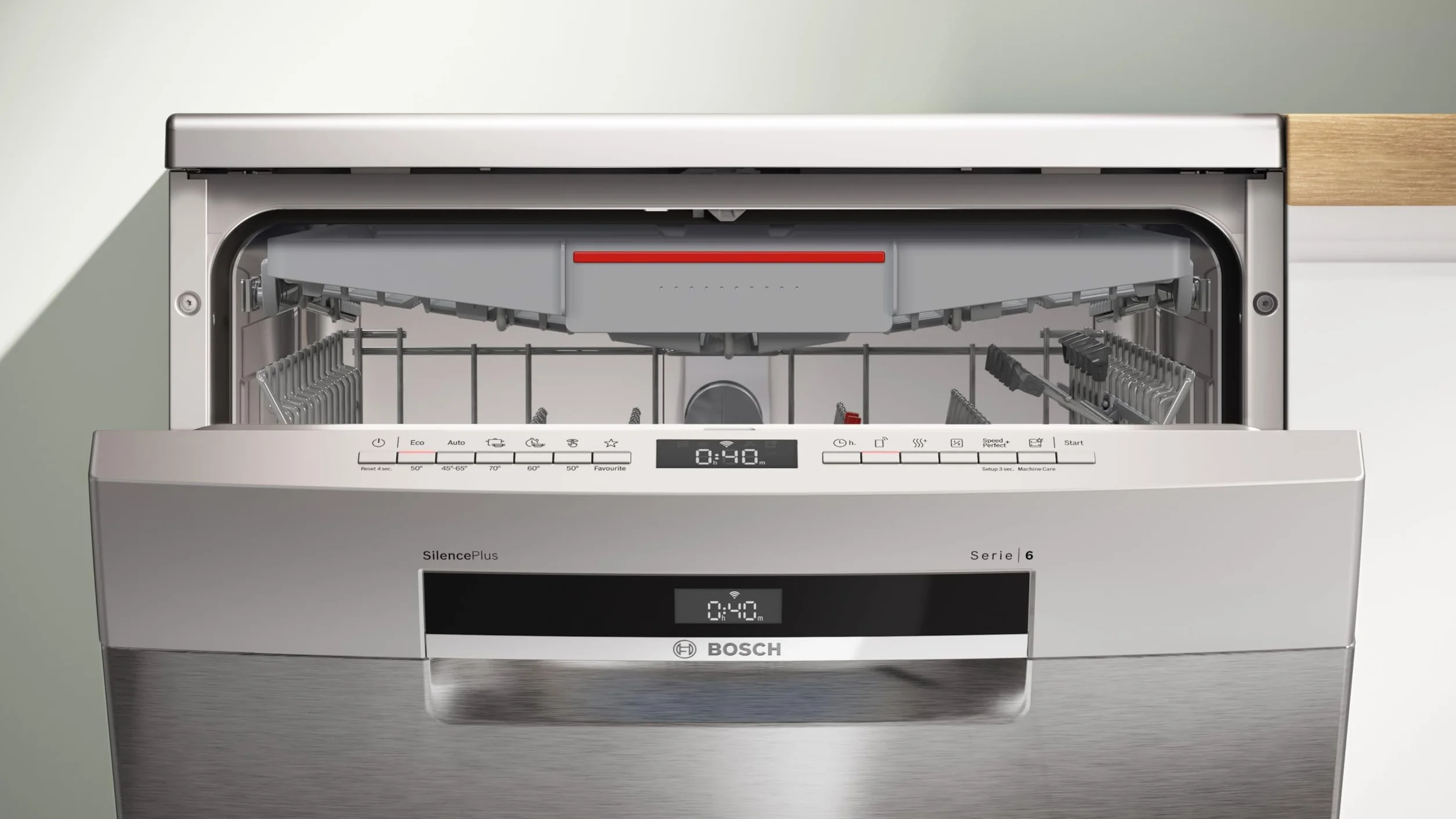 Bosch Serie 6 SMS6ECI15E Lavavajillas independiente 60 cm Home Connect Extra Clean zone acero