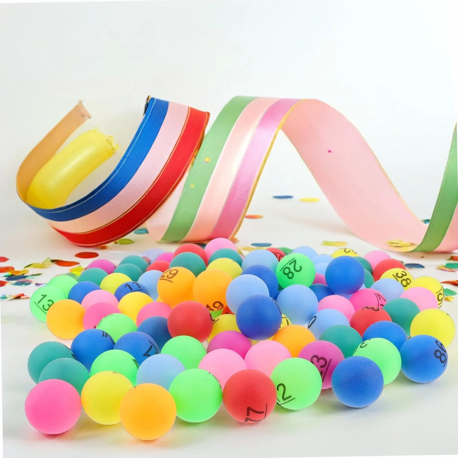 FRCOLOR 100 Piezas Bolas de Premio Numeradas para Bingo y Rifas