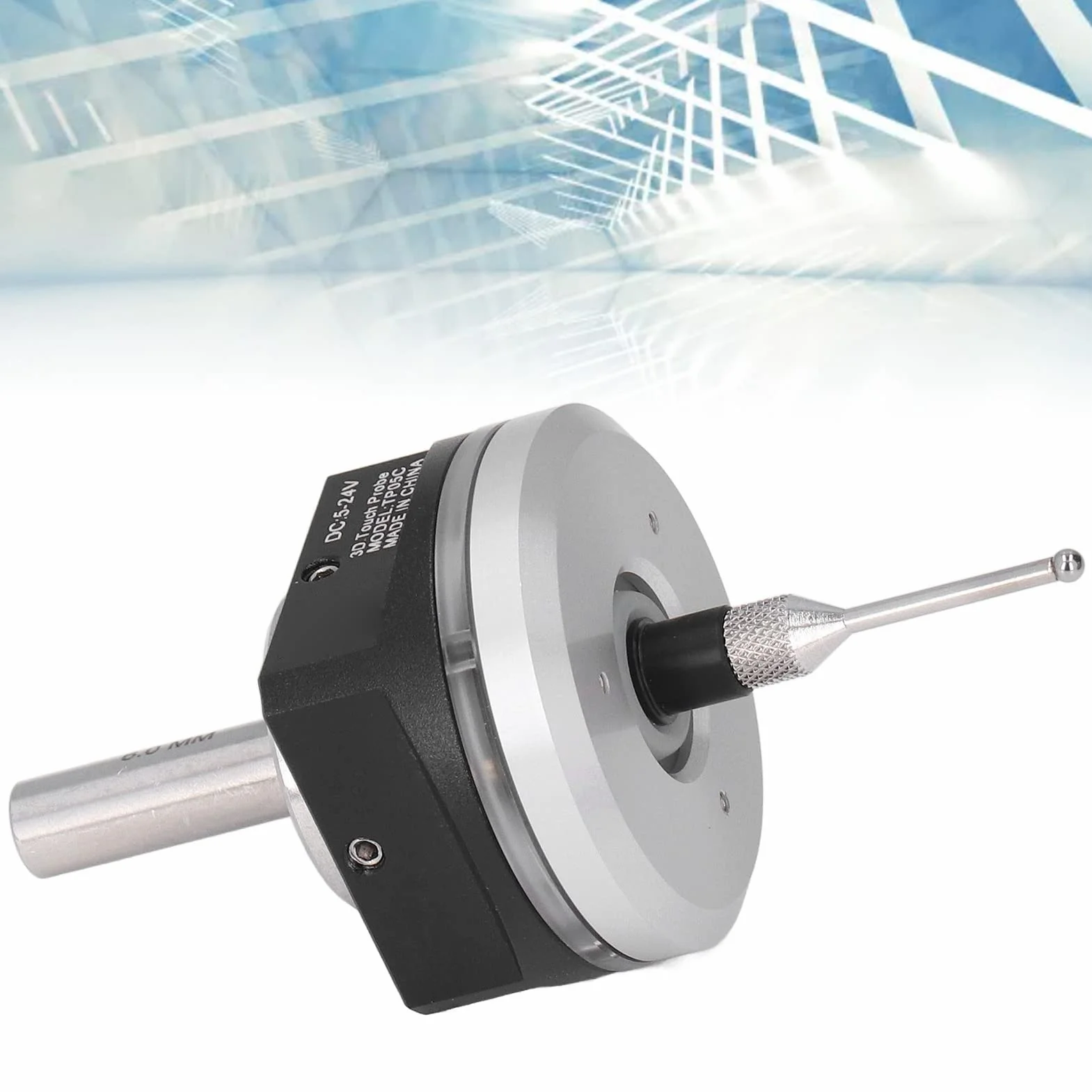 Buscador de Bordes 3D Marhynchus, Localizador de Bordes de Alta Precisión, Bola de Acero de Tungsteno para Equipos CNC Mach 3, CC de 5V a 24V
