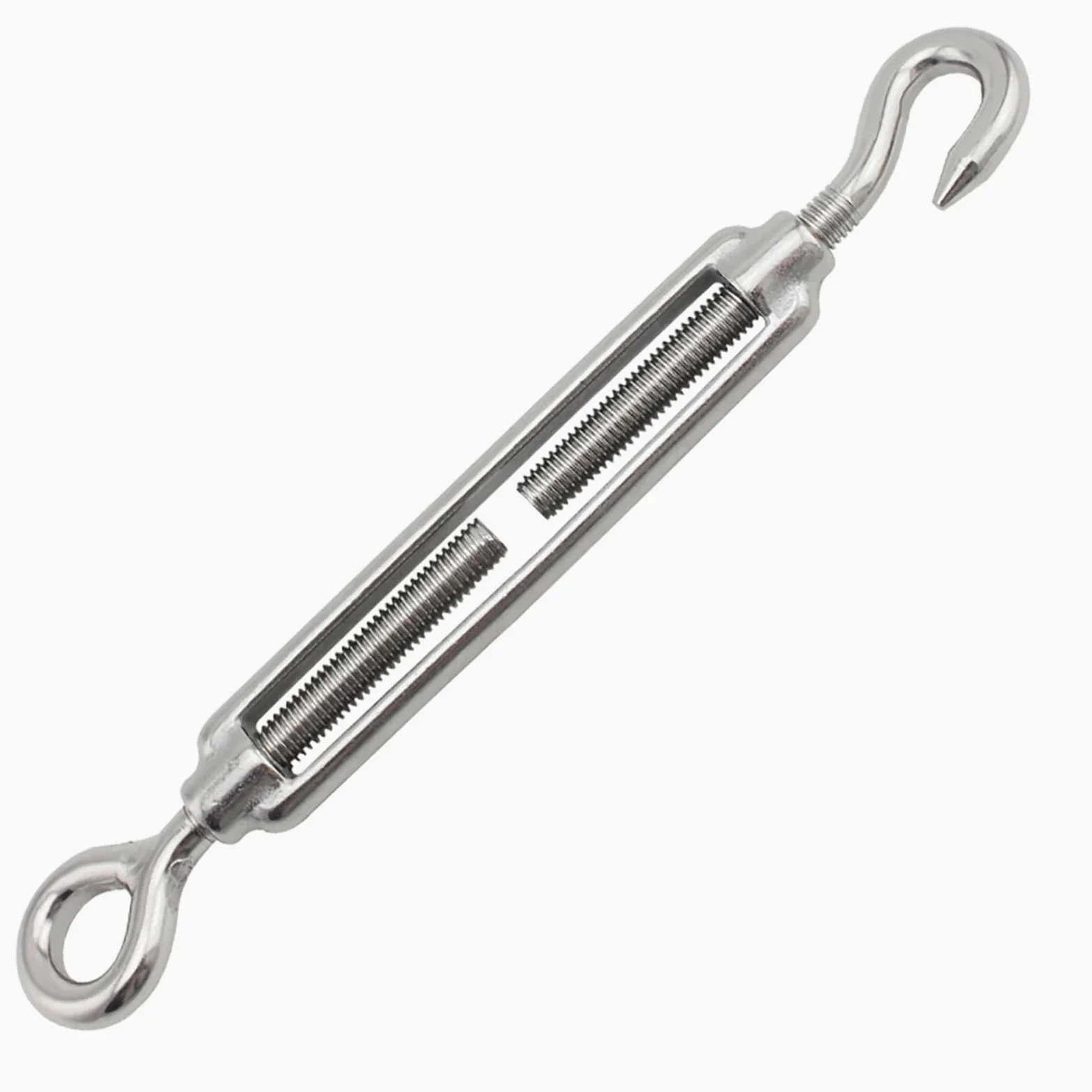 Tensor de Alambre con Tensor, 1 Tensor de Cable de Acero Inoxidable 316, con Gancho y Ojo, M4 a M20, Tensor de Cable.(M8)