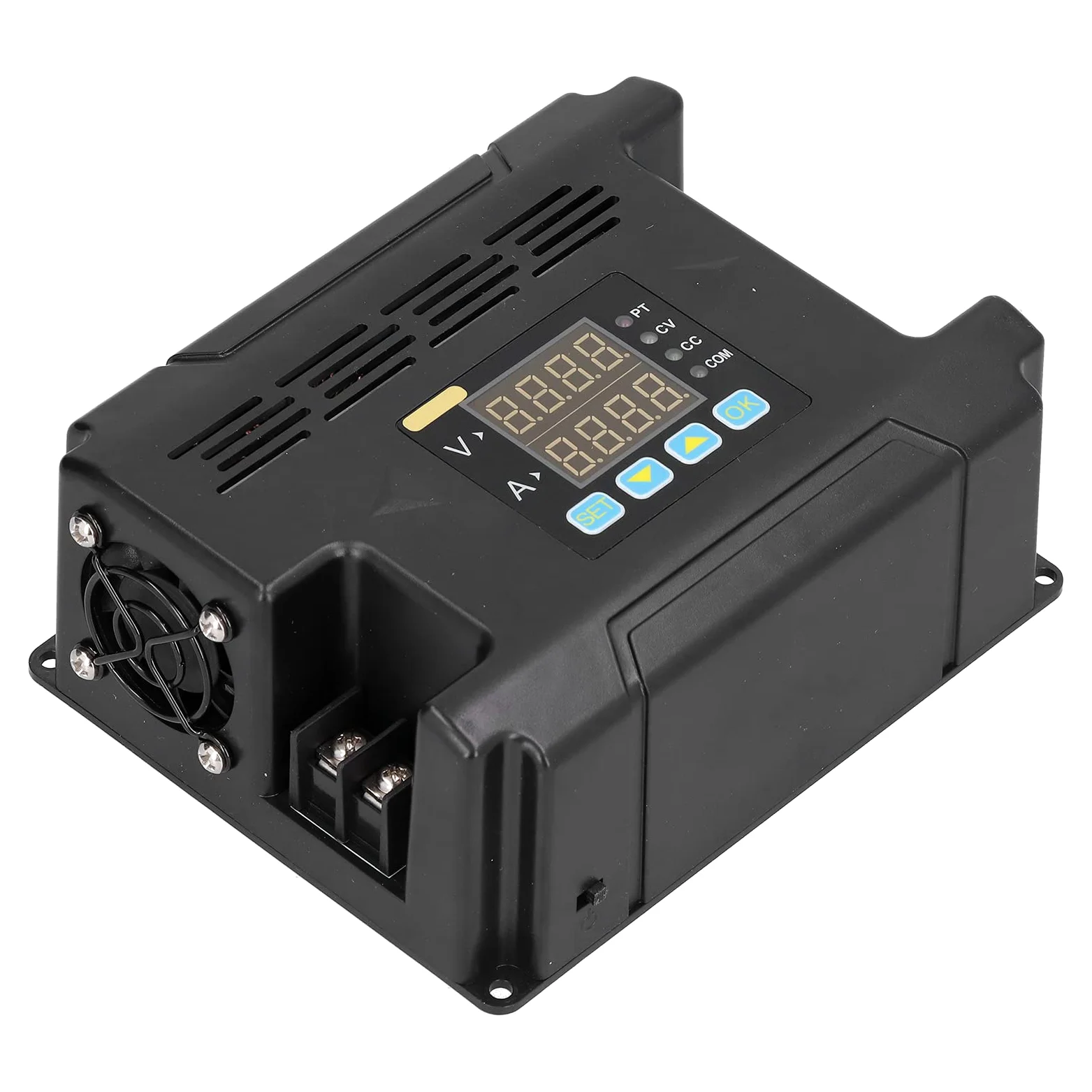 Ejoyous Fuente de Alimentación CC Pantalla Digital ABS Fuente de Alimentación Regulada Conmutada Entrada de 10 A 75 V 0,01 A 60 V Control Programable de 0 A 16 A para Laboratorios de Reparación de