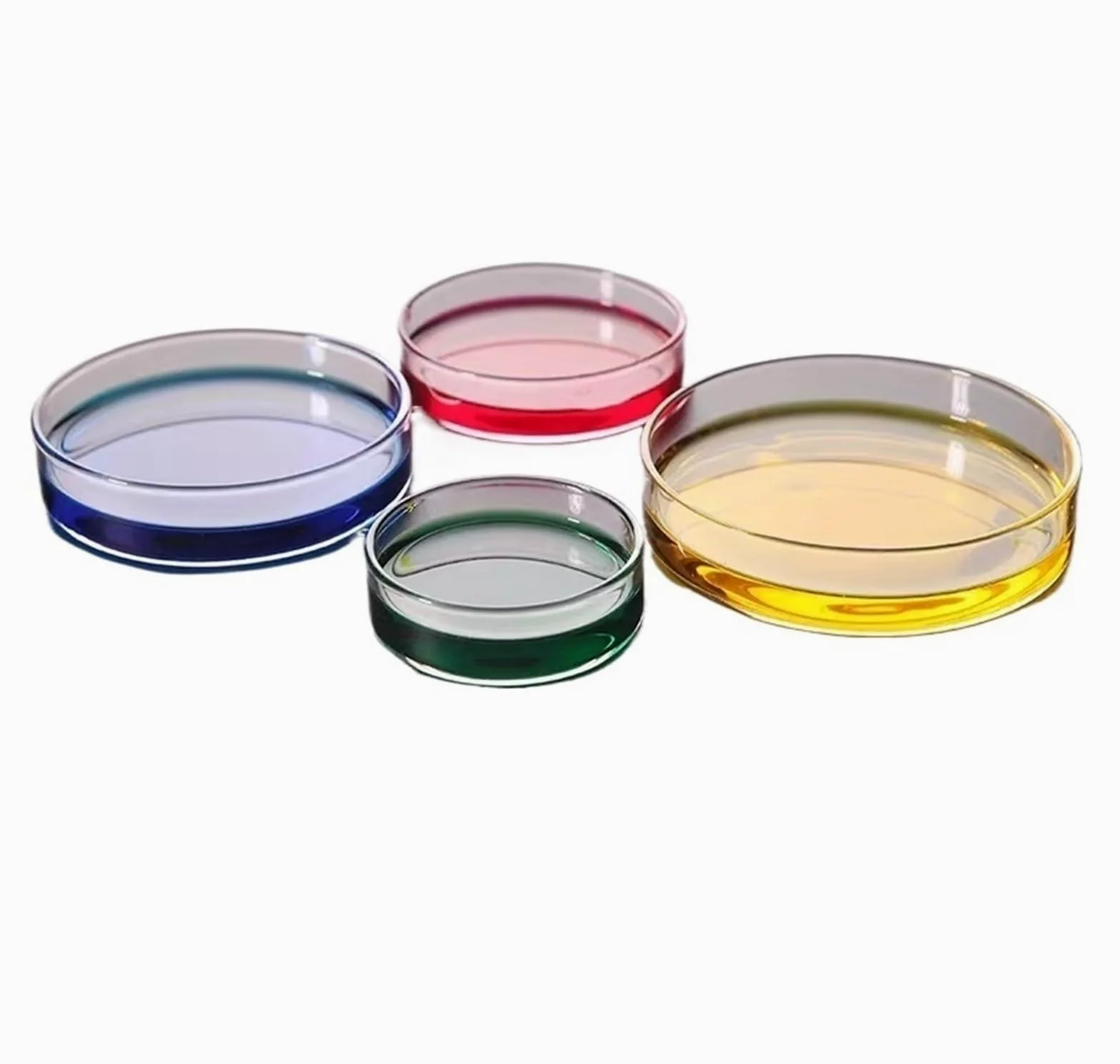 Laboratorio de Plato de Cultivo Celular de Placas de Petri de Vidrio de borosilicato de 60 mm a 200 mm de Alto Utilizado for el Cultivo(200mm 1pc)