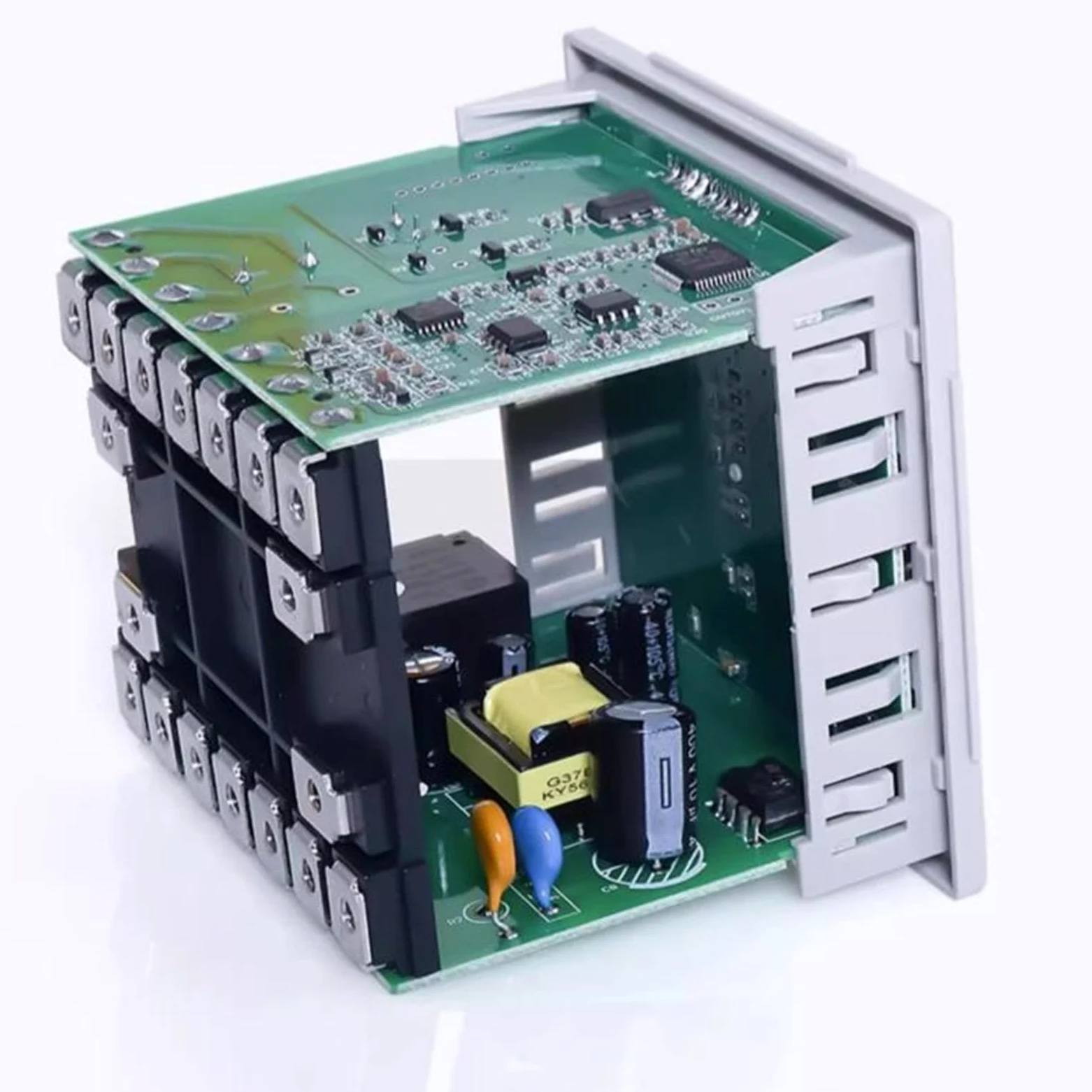 1 controlador de temperatura PID de precisión de 48 x 48 mm, termopar E/K/J/L/T/R/S/PT100/Cu50, relé SSR salida RS485 (salida de relé-RS485)