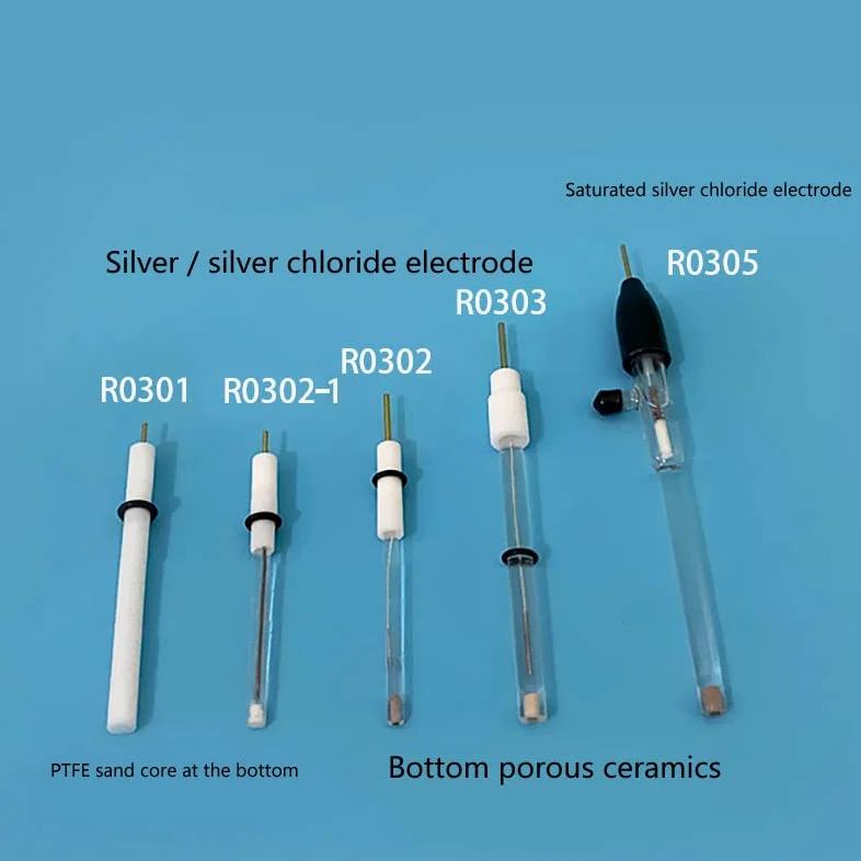 Electrodo de cloruro de plata saturado de 5,75 mm de diámetro, 50 mm de longitud, 1 unidad | Ideal for Electrochemical Applications(R0302)