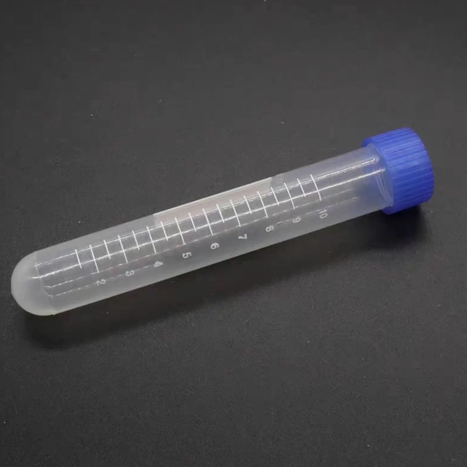 100 unids/Pack 10mL Tubo de centrífuga de plástico de Laboratorio tapón de Rosca Tubo de ensayo centrífugo de Laboratorio