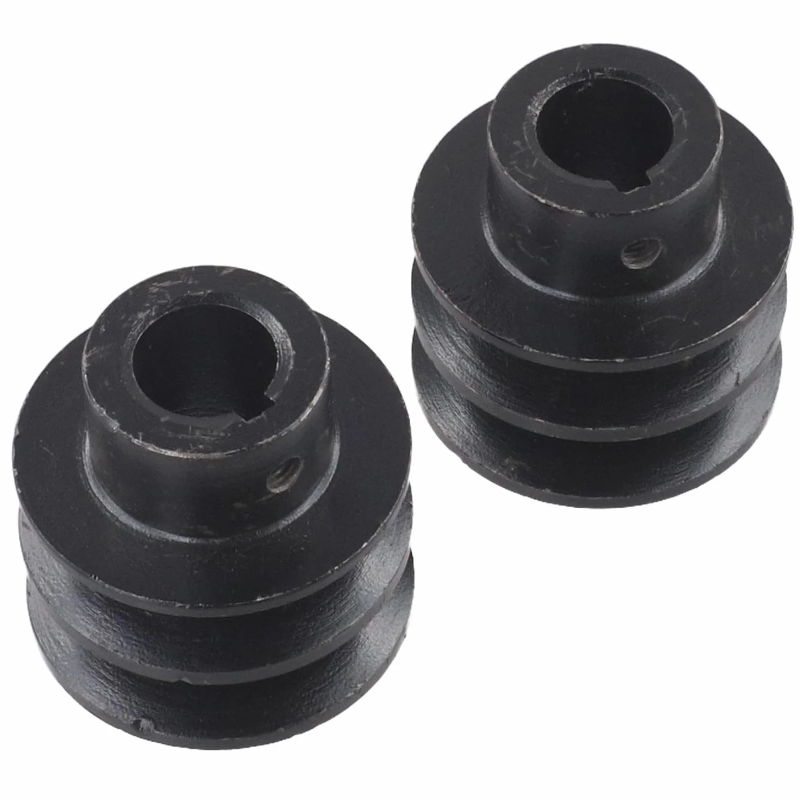 2 poleas de hierro tipo A doble ranura para correa en V 168F 170F GX160 GX200 54 x 52 x 20 mm
