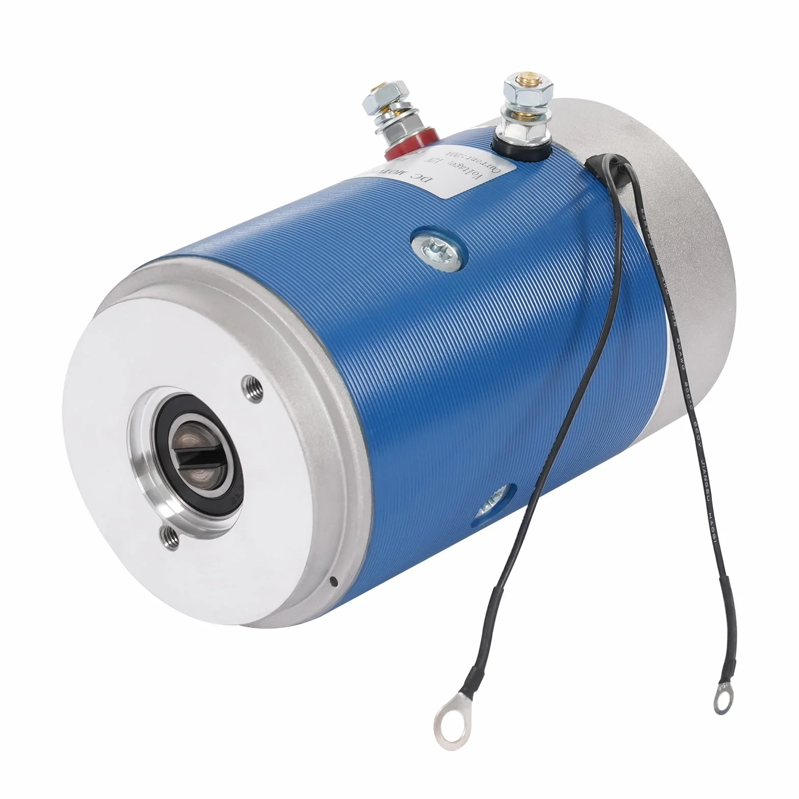 Motor de engranaje de 12/24 V CC, 2,2 kW, azul para conversión de vehículos, modificación de coche, carretilla elevadora, unidades hidráulicas, bajo nivel de ruido (12 V)