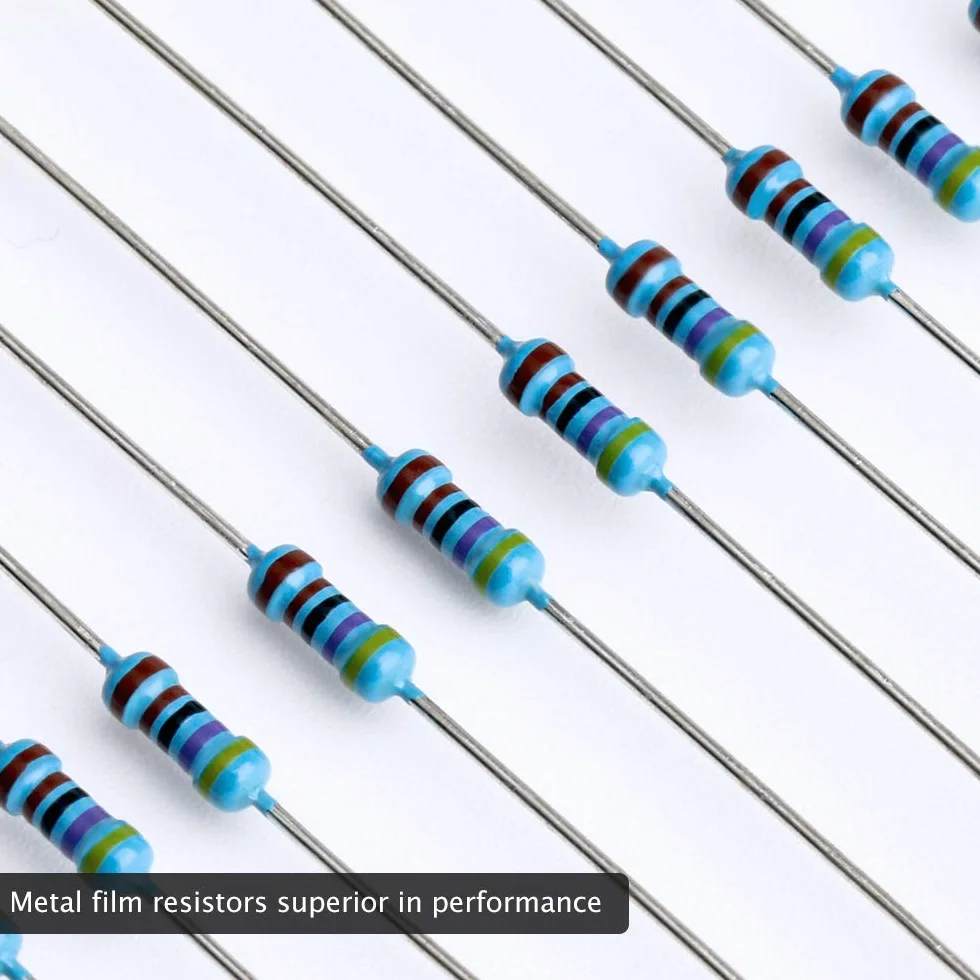 ELEGOO Kit Resistencias 17 Valores ±1% 0 Ohm-1M Ohm Paquete 525 Piezas
