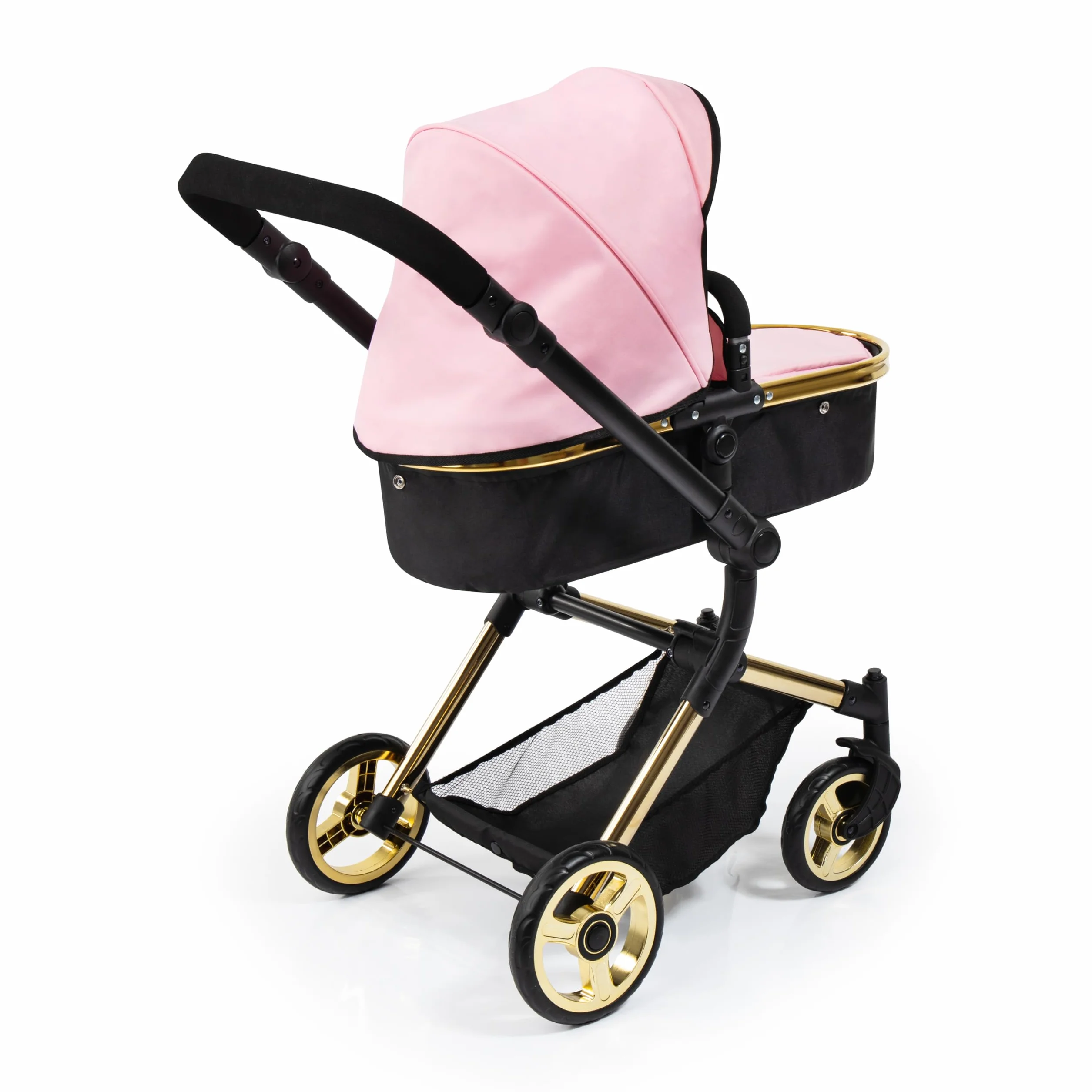 Bayer Design Cochecito de Muñecas Carro Neo Vario Convertible Plegable Rosa Oro