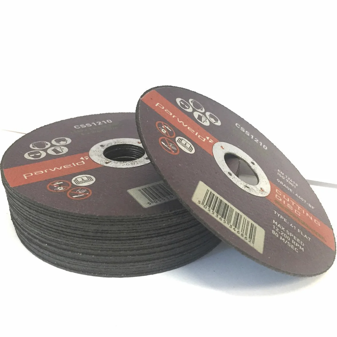 Lote de 100 discos de corte de acero inoxidable de 125 mm x 1 mm de grosor (12,7 cm)