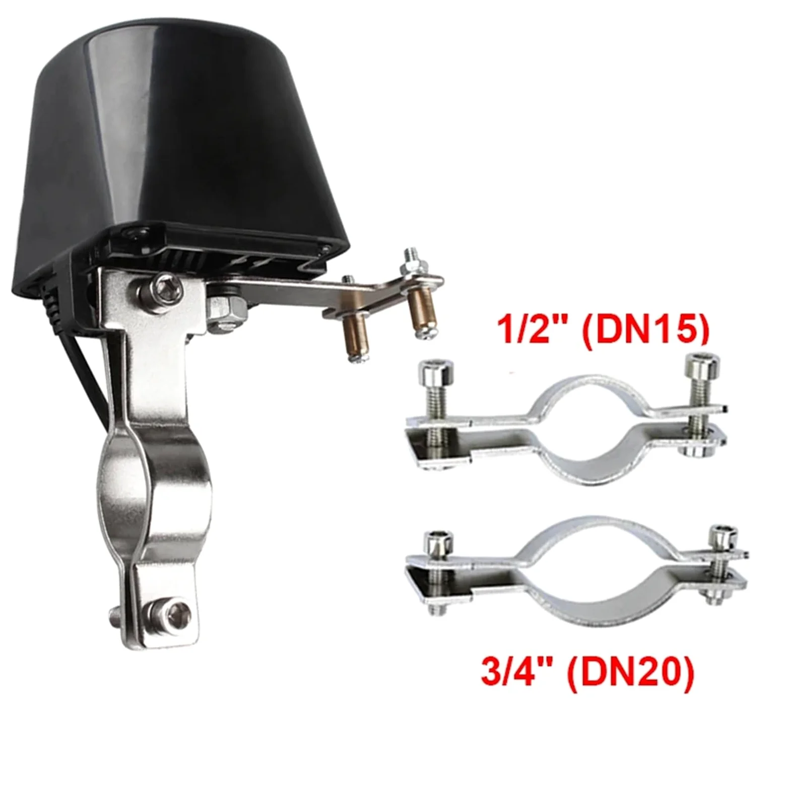 Válvula De Cierre For Tubería De Gas De 1/2" Y 3/4" Con Control Eléctrico De 12 V For Corte De Alarma De Gas/agua(1/2")