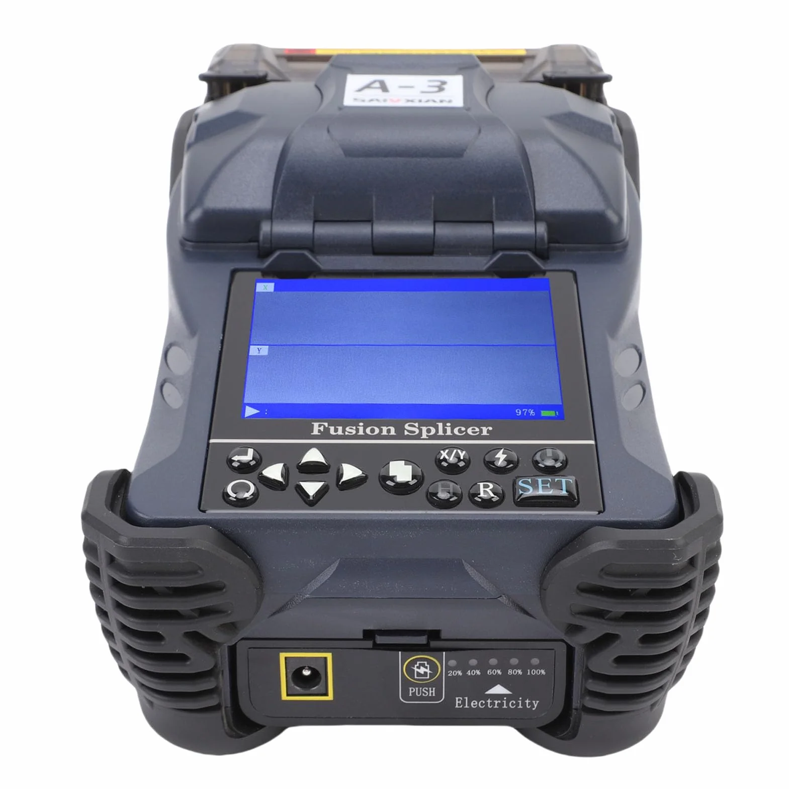 Akozon Máquina de Empalme Automática de Fibra óptica Fusión Enchufe UE