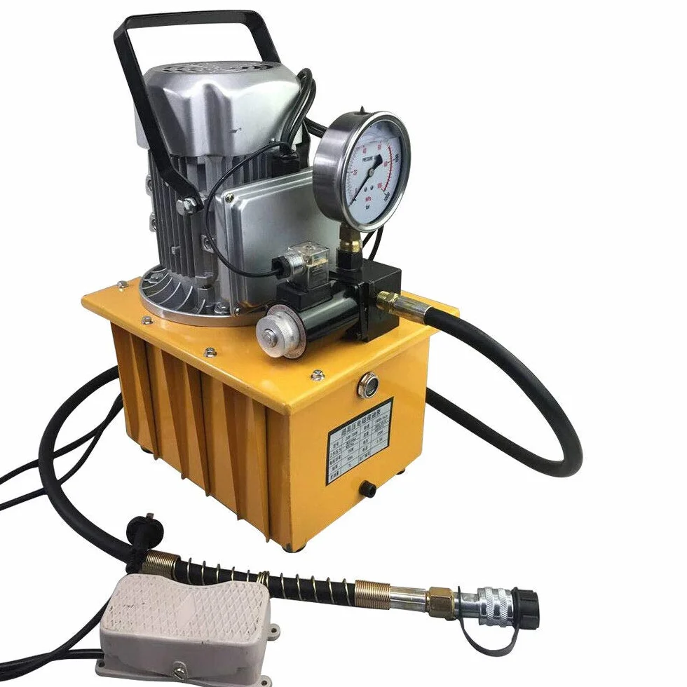 MINUS ONE Bomba hidráulica eléctrica, 700 bar, con válvula de pedal, eléctrica, Driven Hydraulic Pump con válvula manual, 1400r/min, 750W/7L