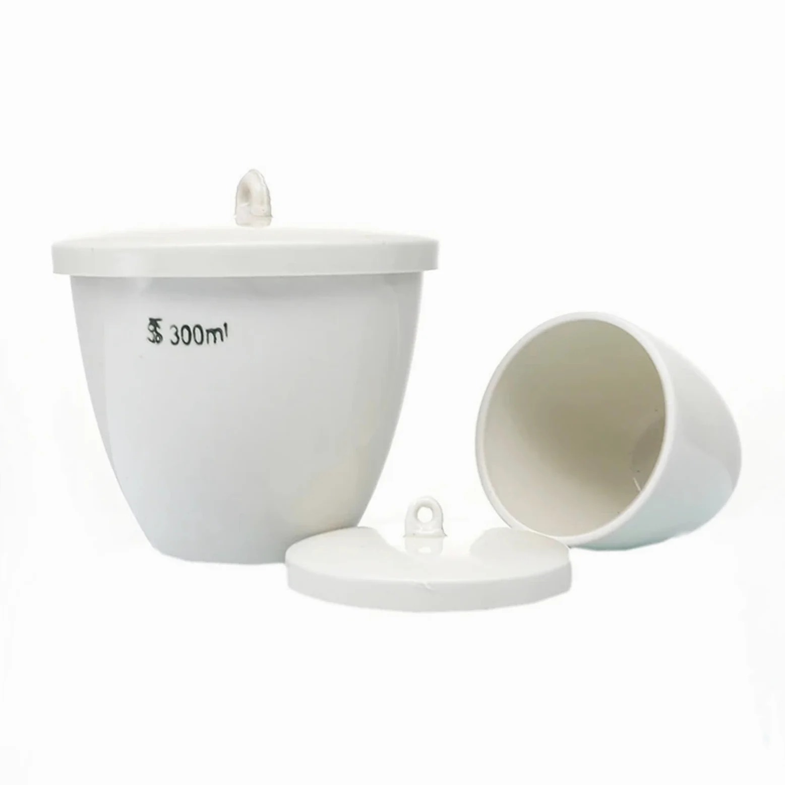 Crisol de cerámica Equipo de Laboratorio Crisol de Porcelana con Tapa - Todos los tamaños Disponibles de 5 ml a 300 ml(20ml 10pcs)
