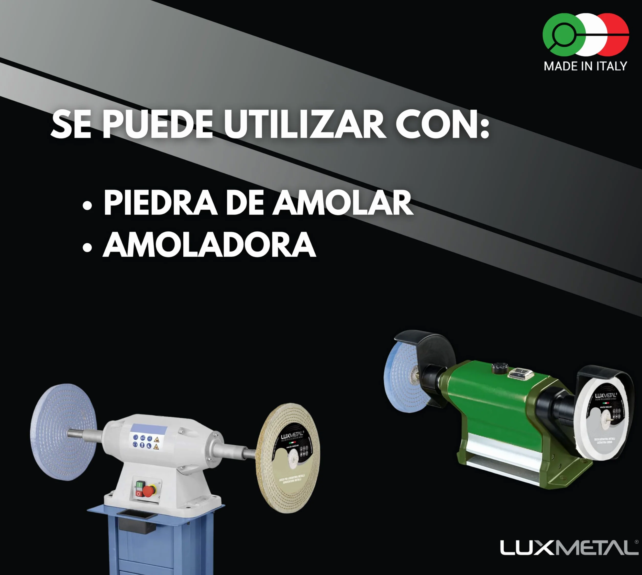 Lux Metal Disco de pulido suave 300 mm fieltro algodón para pulir metales acero inoxidable aluminio