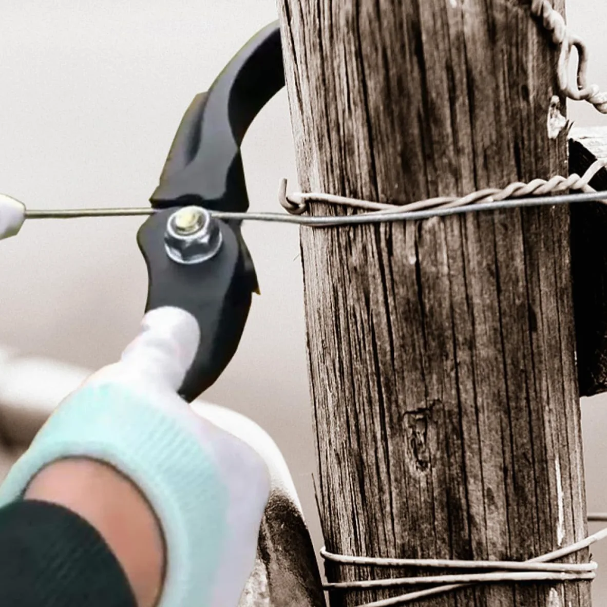 Herramienta tensora de alambre de púas, tensor y extractor de alambre duradero para valla agrícola, mantenimiento de vallas de rancho, fácil de usar, diseño resistente