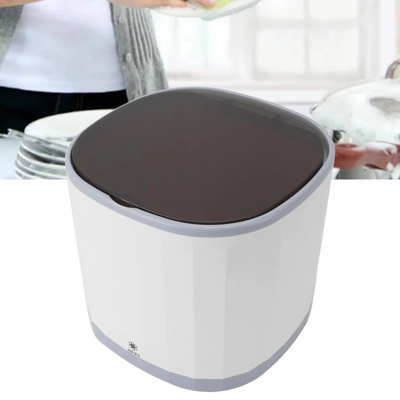Lavavajillas de Encimera Portátil con Ciclo de Limpieza Dual de 15 Minutos y Limpieza 360° USB Compacto