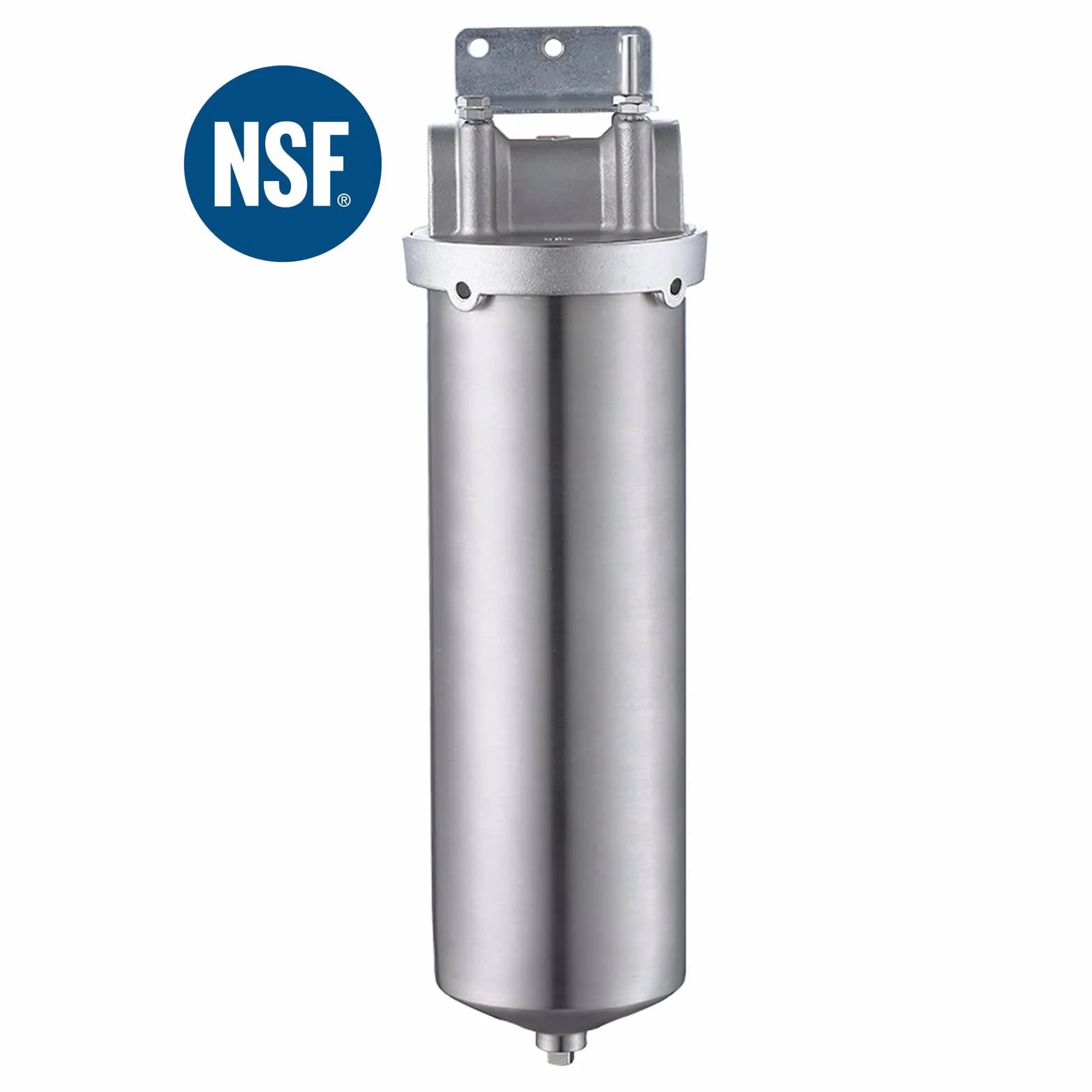 NSF Carcasa de filtro de acero inoxidable 304 para purificación de agua 10 pulgadas 3/4 NPT