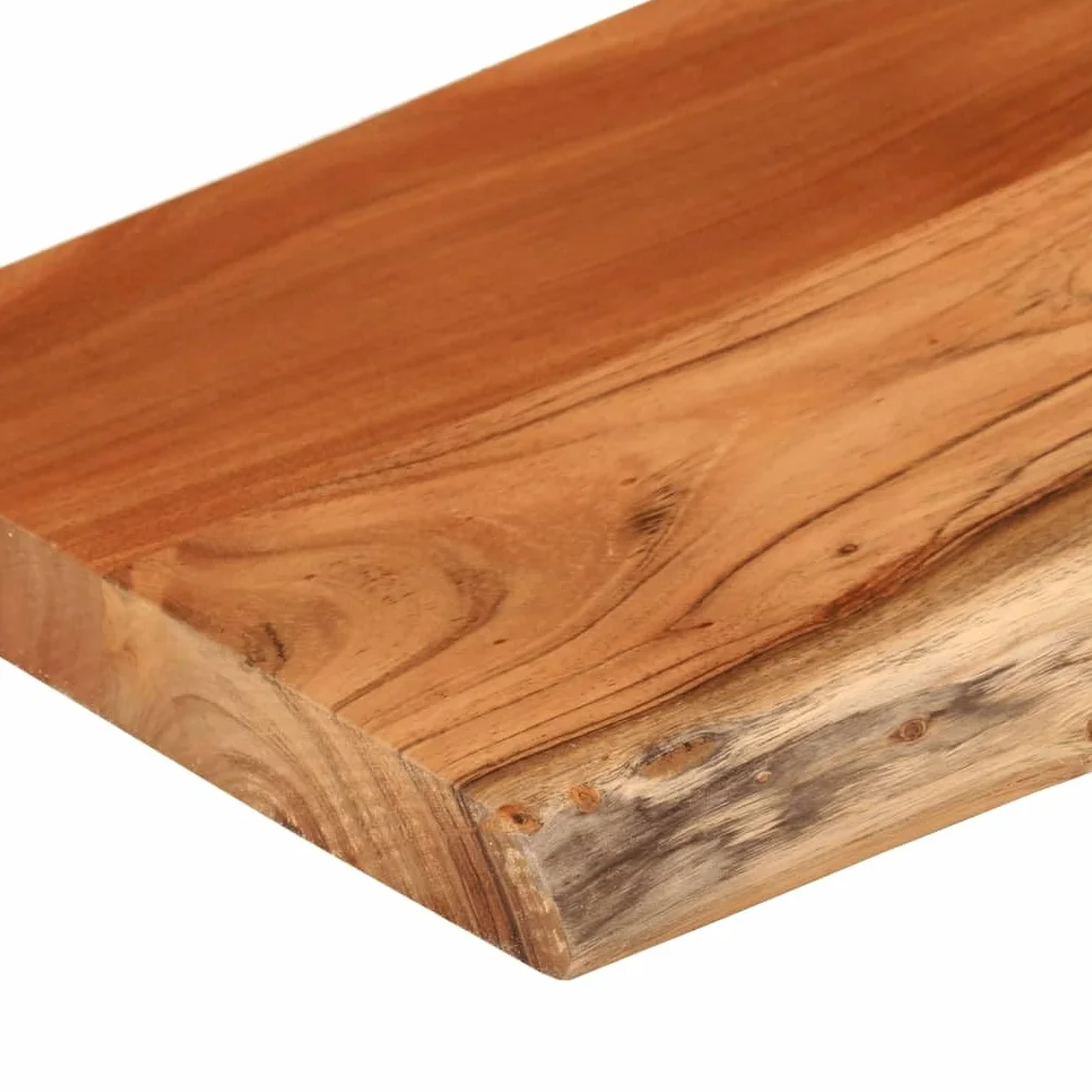 vidaXL Tablero Rectangular, Superficie de Mesa Auxiliar, Tablero de Repuesto, Superficie de Comedor, Madera de Acacia Borde Vivo 160x40x2,5 cm