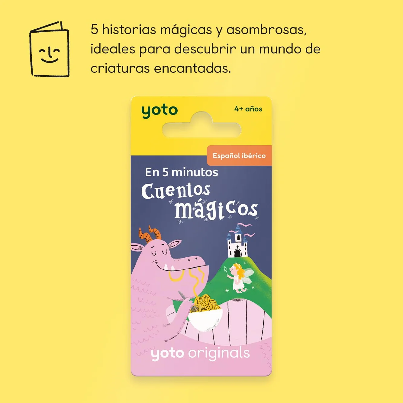 YOTO En 5 Minutos: Cuentos mágicos (Castilian) Tarjeta Audio español para niños sin Pantallas 4+
