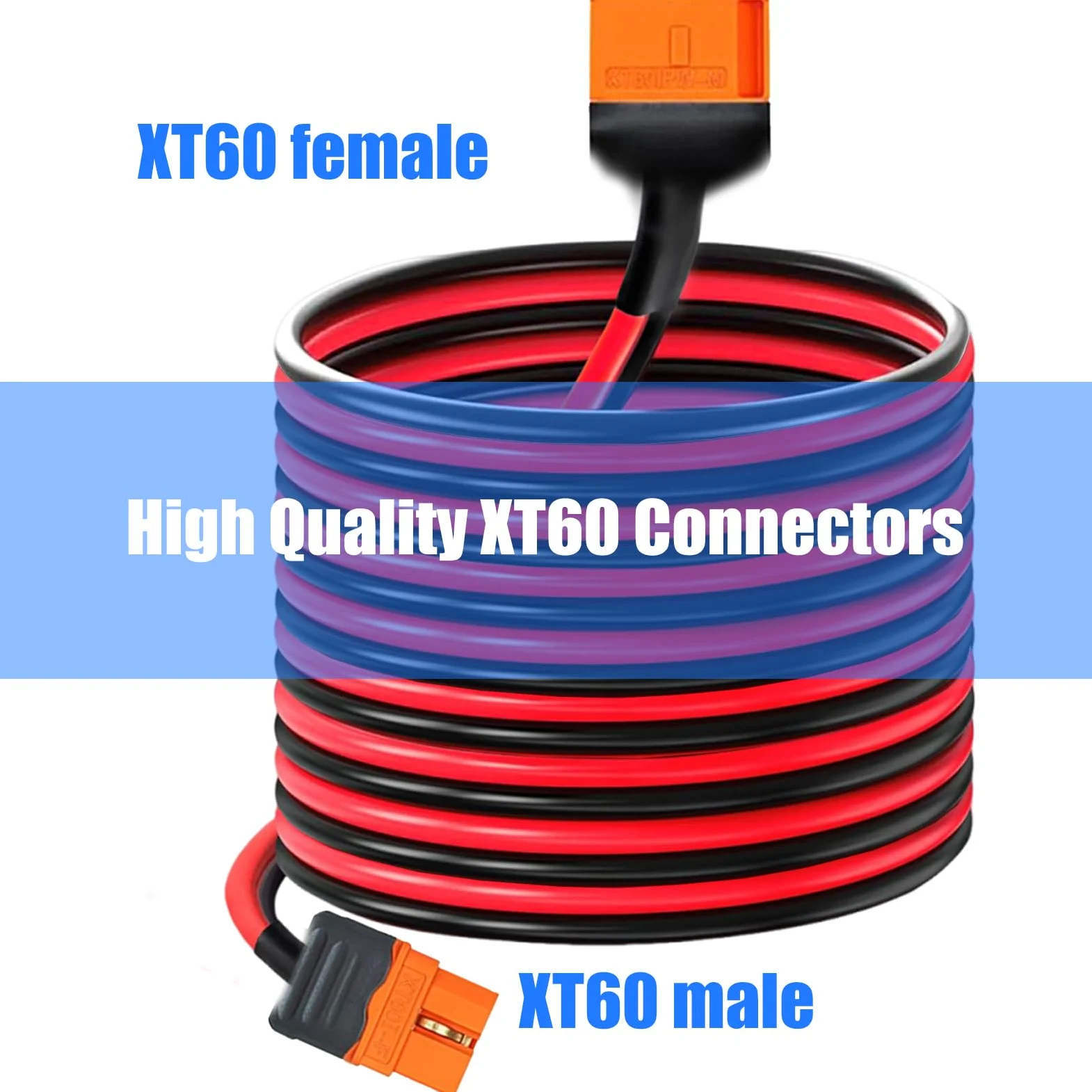 XT60i - Cable de extensión macho a hembra, solución de alimentación para modelos de control remoto, accesorios de panel solar