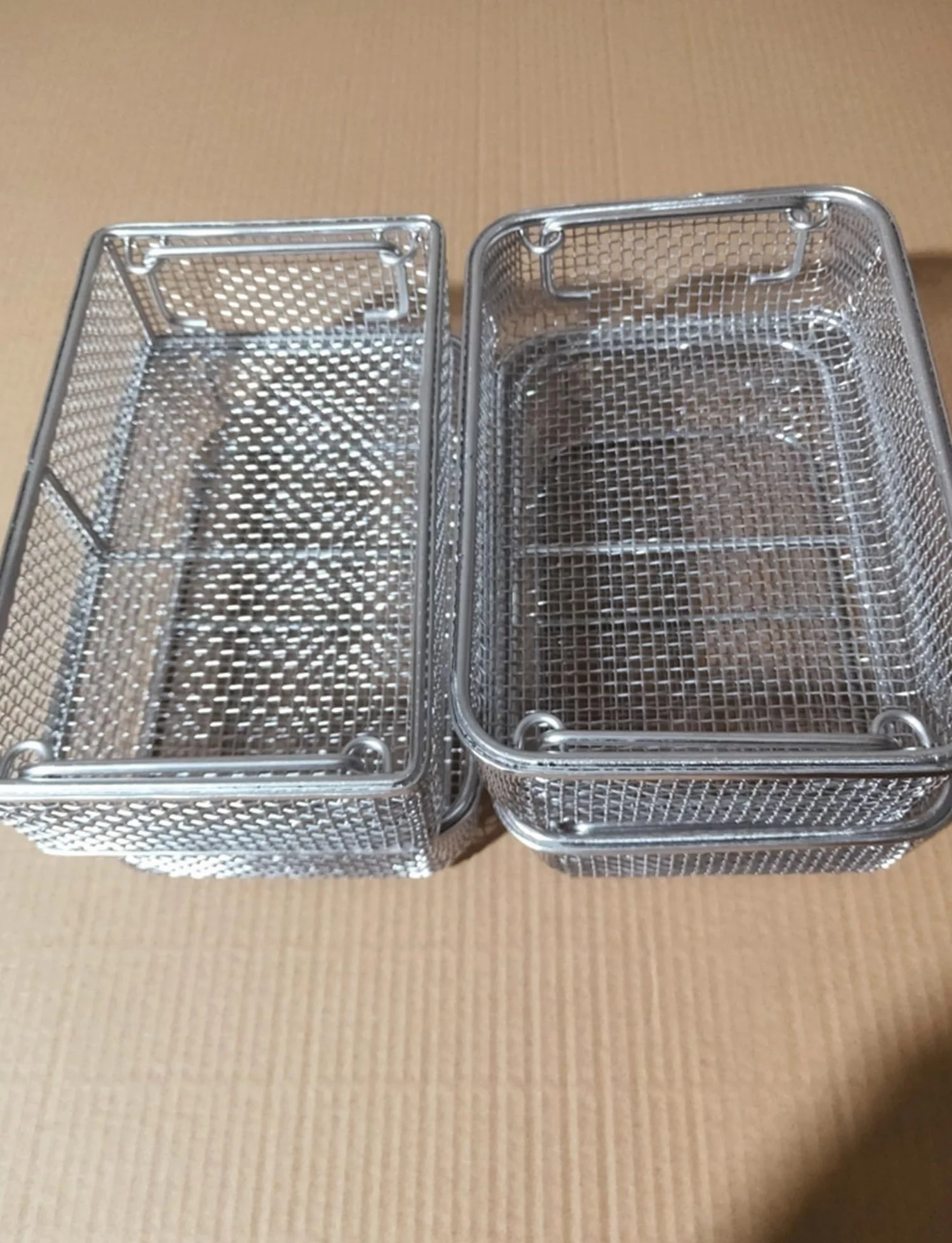 Cesta de esterilización, bandeja de malla de acero inoxidable 304 para instrumentos médicos, ideal para hospitales y clínicas