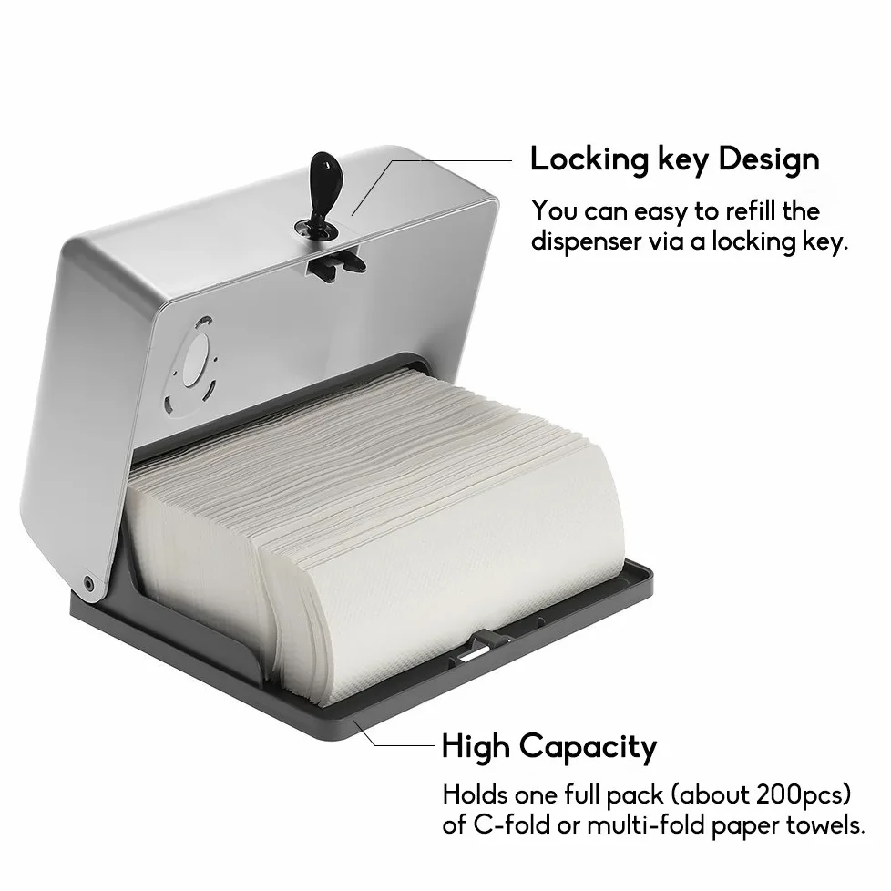 BBX Lephsnt CHUANGDIAN - Dispensador de Toallas de Pared para baño