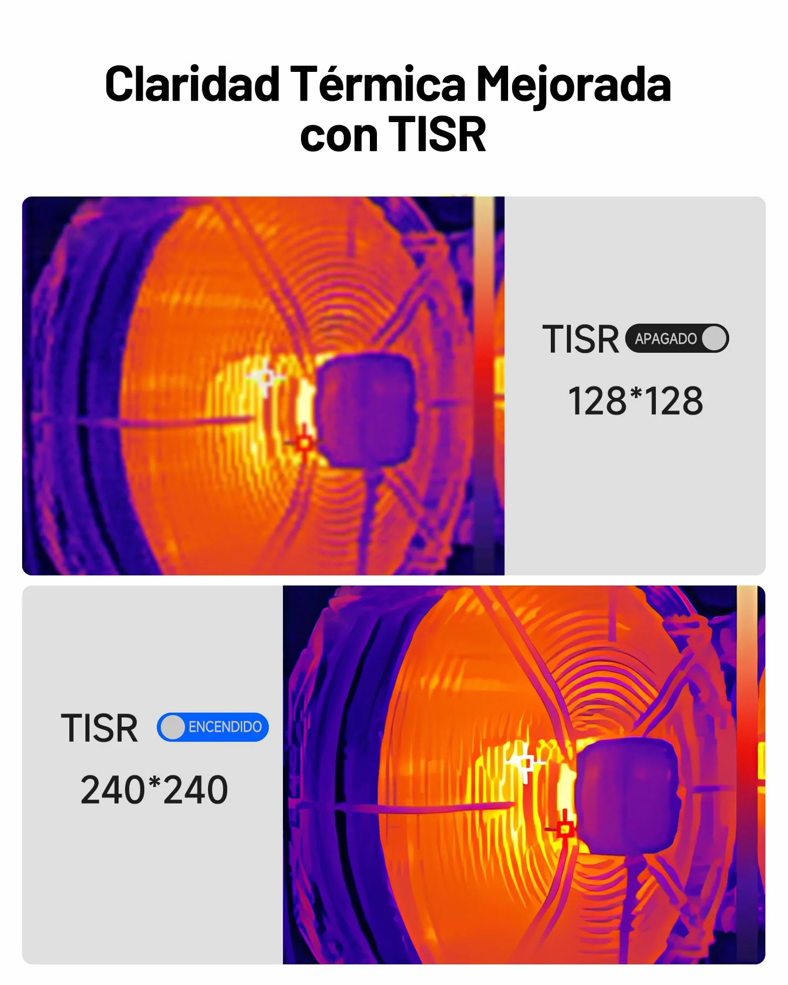 TOPDON Cámara Térmica TC004 Mini 240x240 IR -20°C a 450°C 15h Batería 25Hz