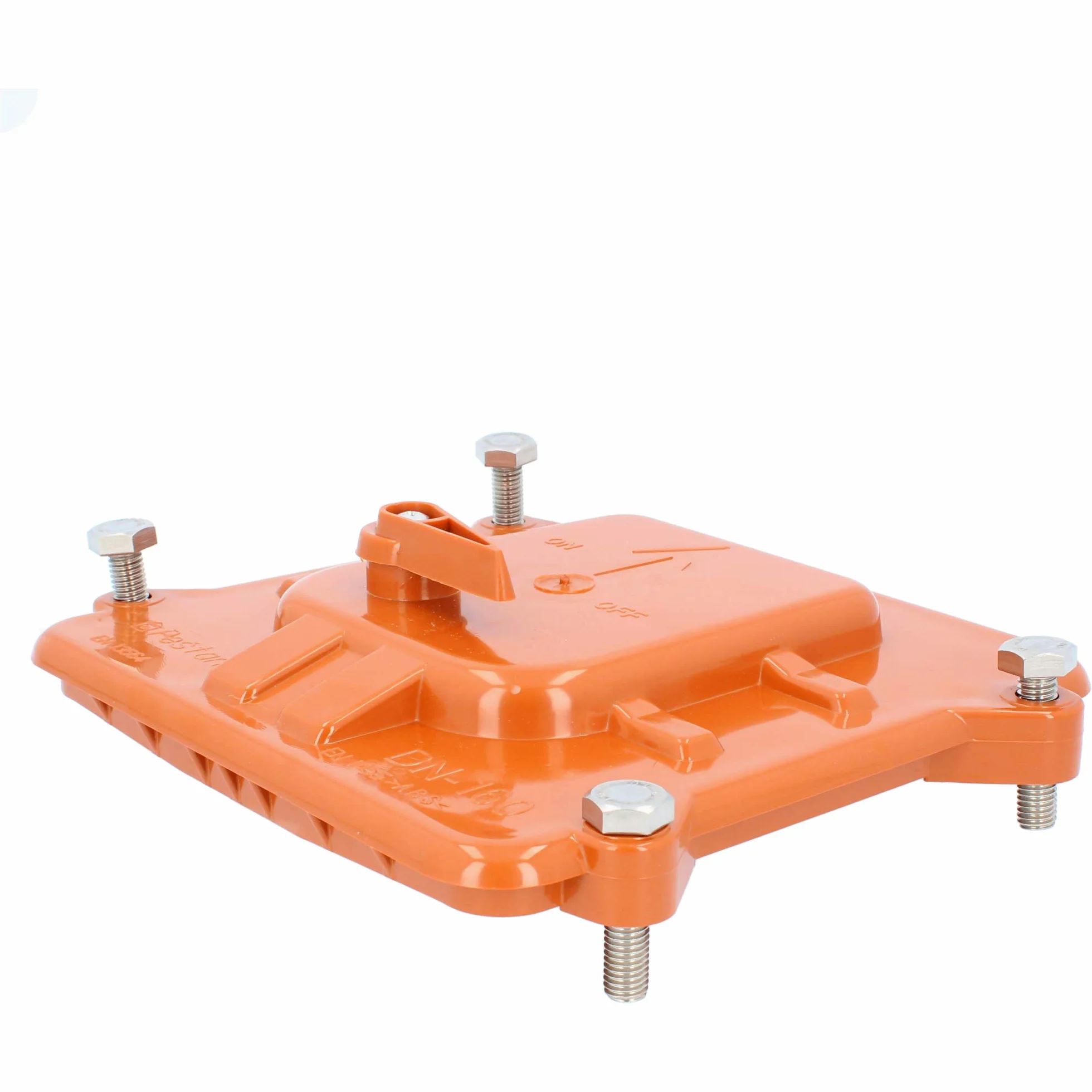 PEŠTAN - Tapón antirretorno Ø DN 200, color naranja