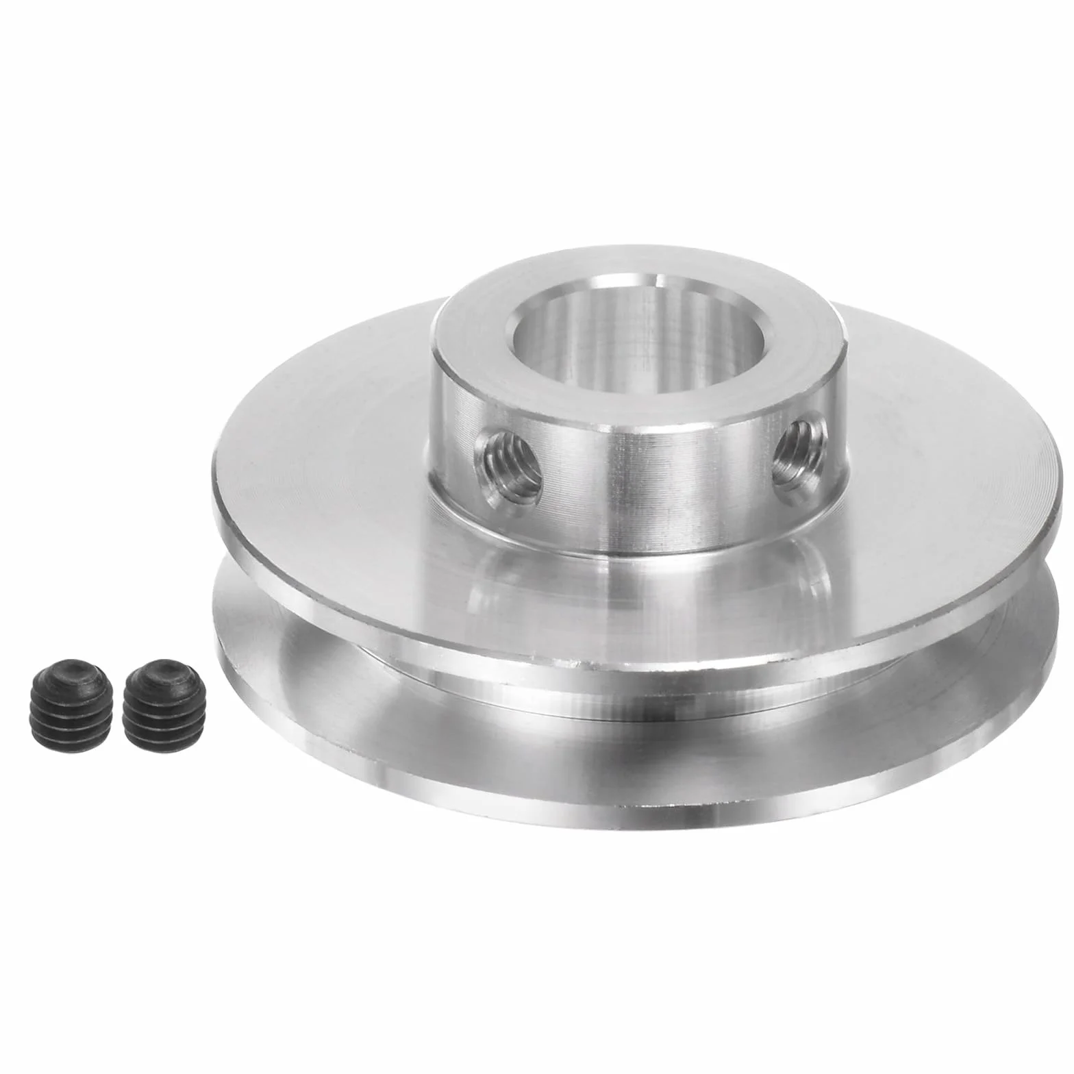 QUARKZMAN Polea Aluminio 12mm Interior 41mm Exterior Ranura Única para Correa Motor 3-5mm