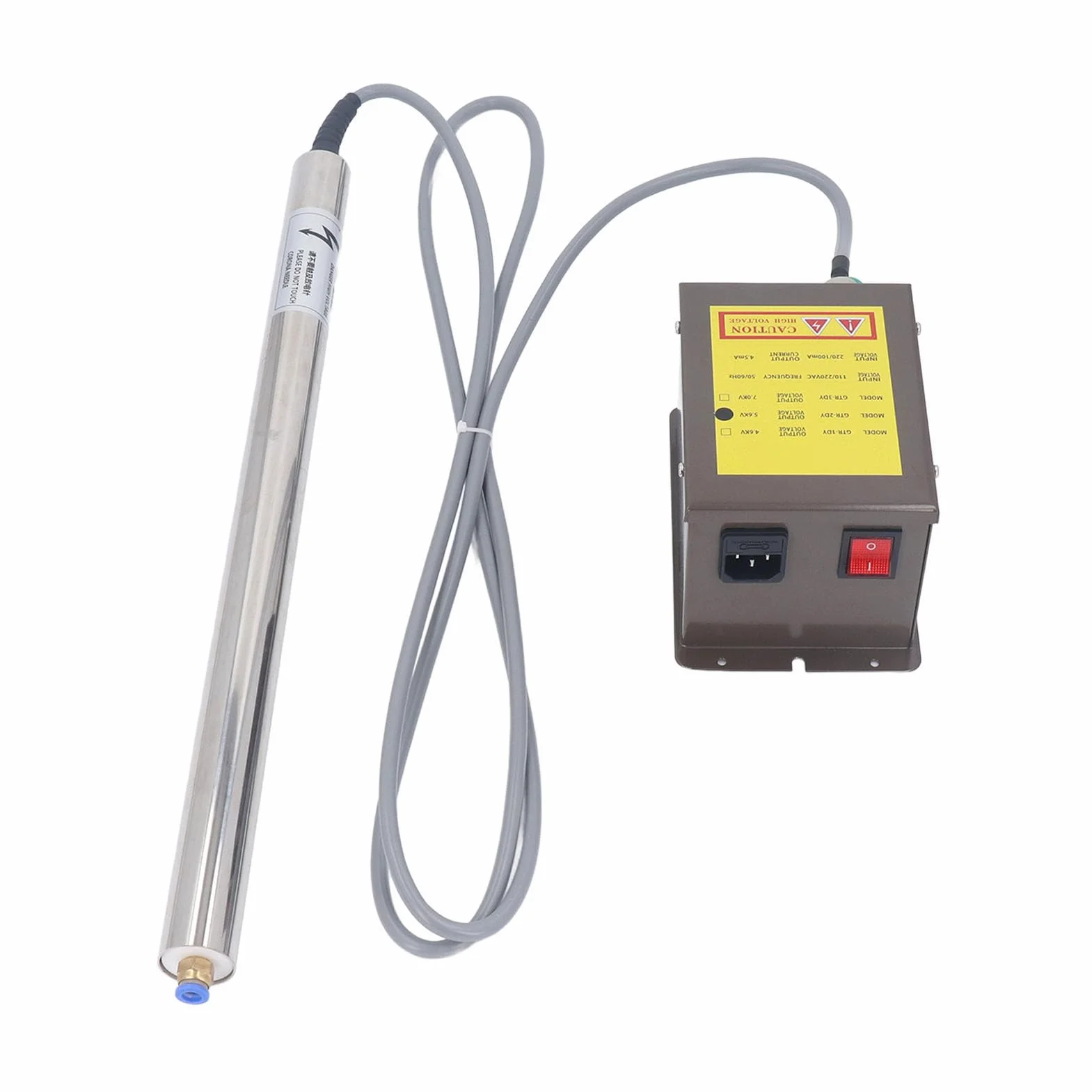 Barra de Aire Ionizante para Eliminación de Estática, Eliminador de Estática de Barra Ionizadora Antiestática de Potencia de Salida de 5,6 KV para Industrias (300 mm)